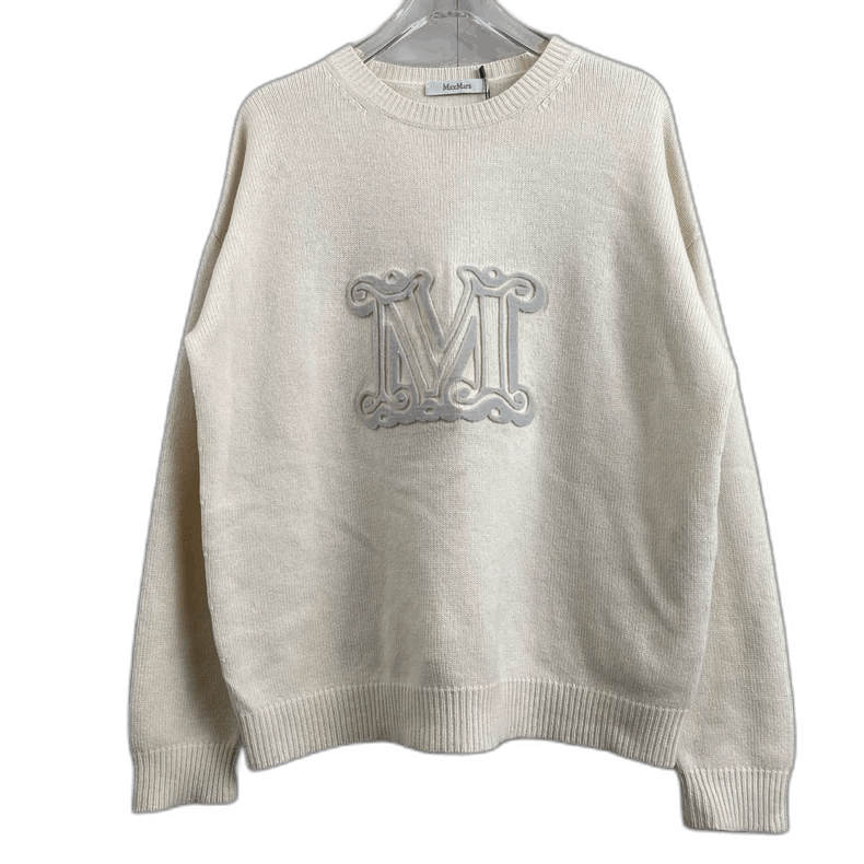 Max Mara Maxmara Classic M Logo Cashmere Sweater Size US S / EU 44-46 / 1 - 1 Thumbnail
