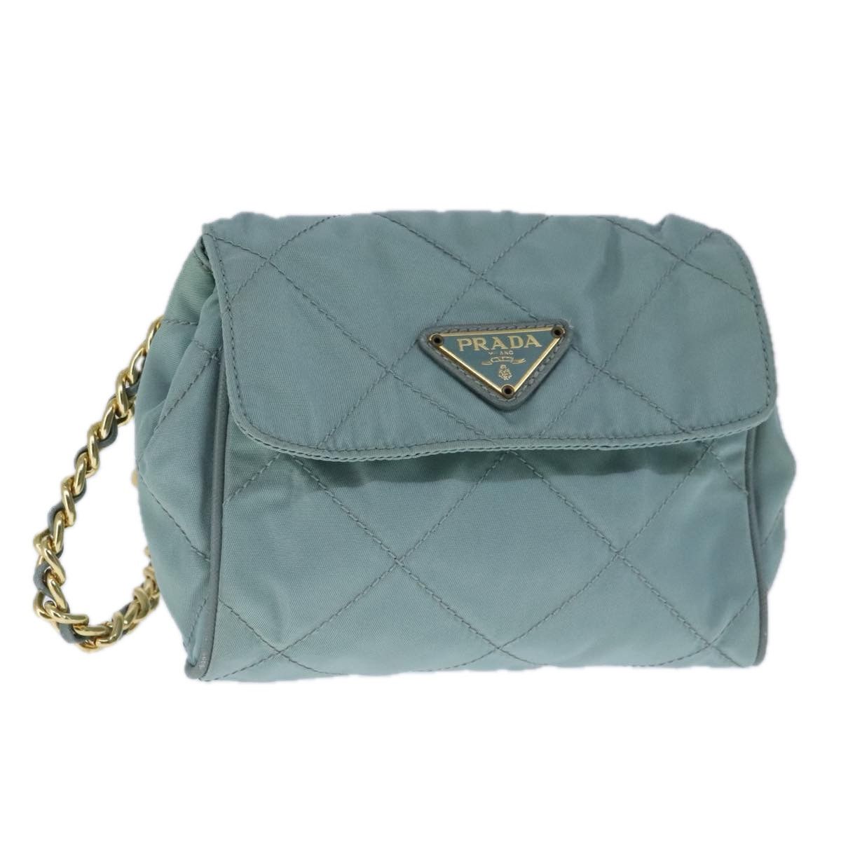 Prada Blue Synthetic Shoulder Bag (Pre-Owned) Size ONE SIZE - 1 Thumbnail