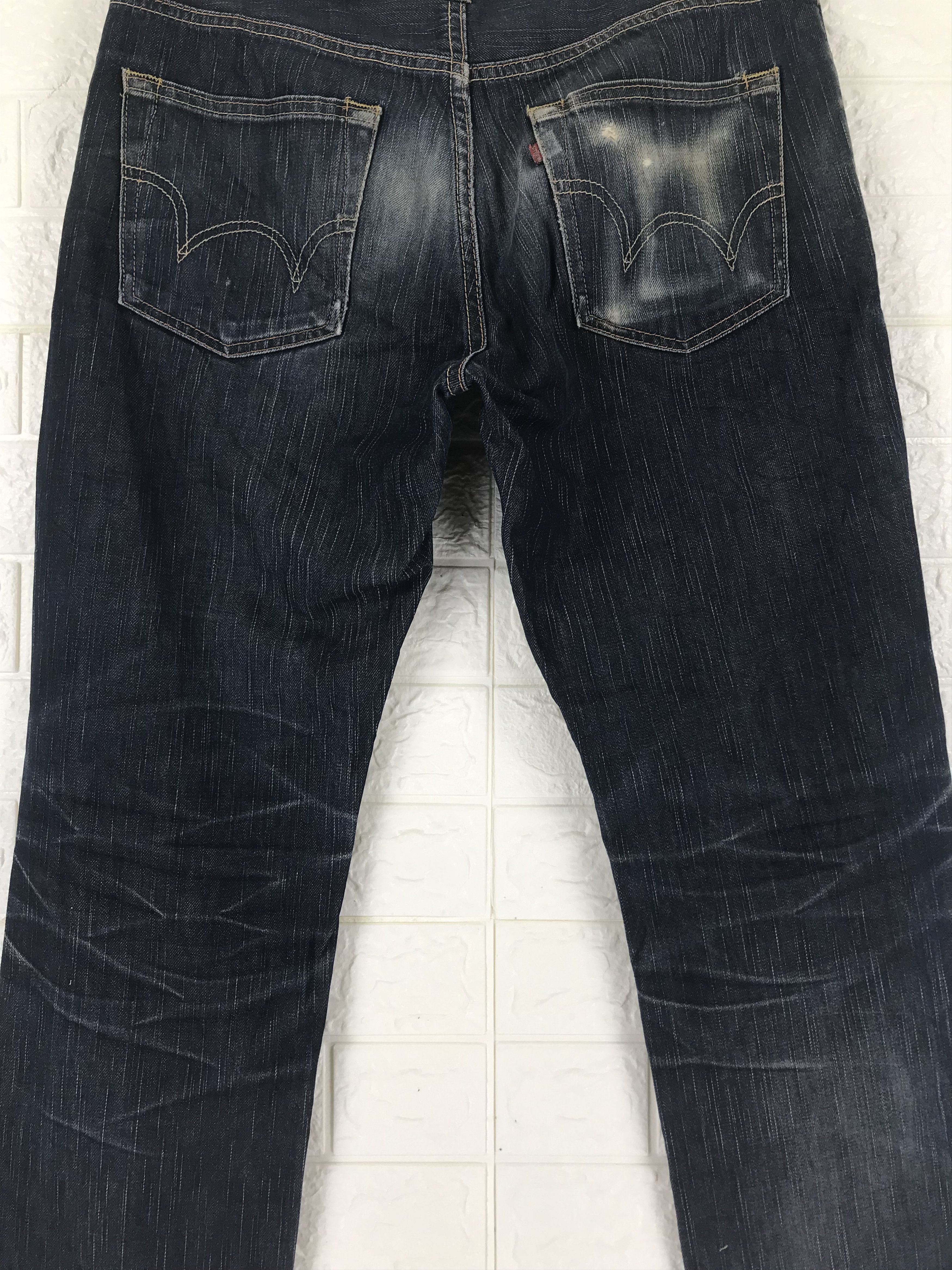 Edwin Vintage Edwin 503 Japanese Blue Ripped Jeans Size US 32 / EU 48 - 5 Thumbnail