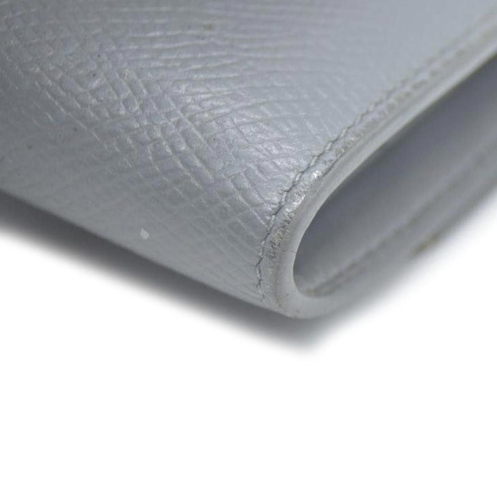 Celine CELINE Small Folded Multifunction Trifold Wallet Gray Size ONE SIZE - 7 Thumbnail