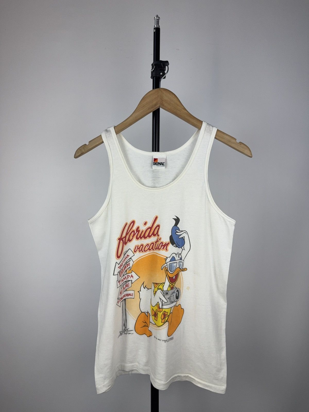 Disney × Vintage Vintage 90s Mickey Mouse Disney tank top made in USA Size US S / EU 44-46 / 1 - 1 Thumbnail