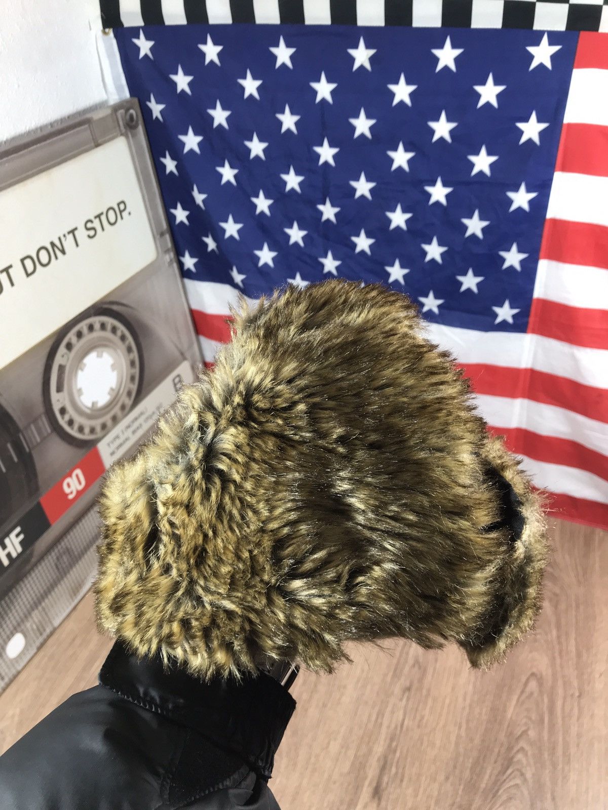 Hysteric Glamour × Japanese Brand Vintage Y2K Fuzzy Ushanka Hat Size ONE SIZE - 9 Thumbnail