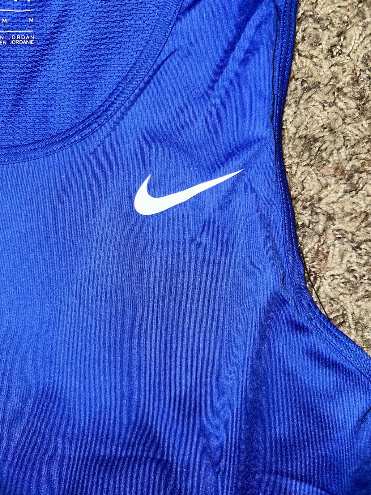 Nike Nike Dry Miler Black/White Running Race Day Track Tank Top Jersey Size US L / EU 52-54 / 3 - 4 Thumbnail