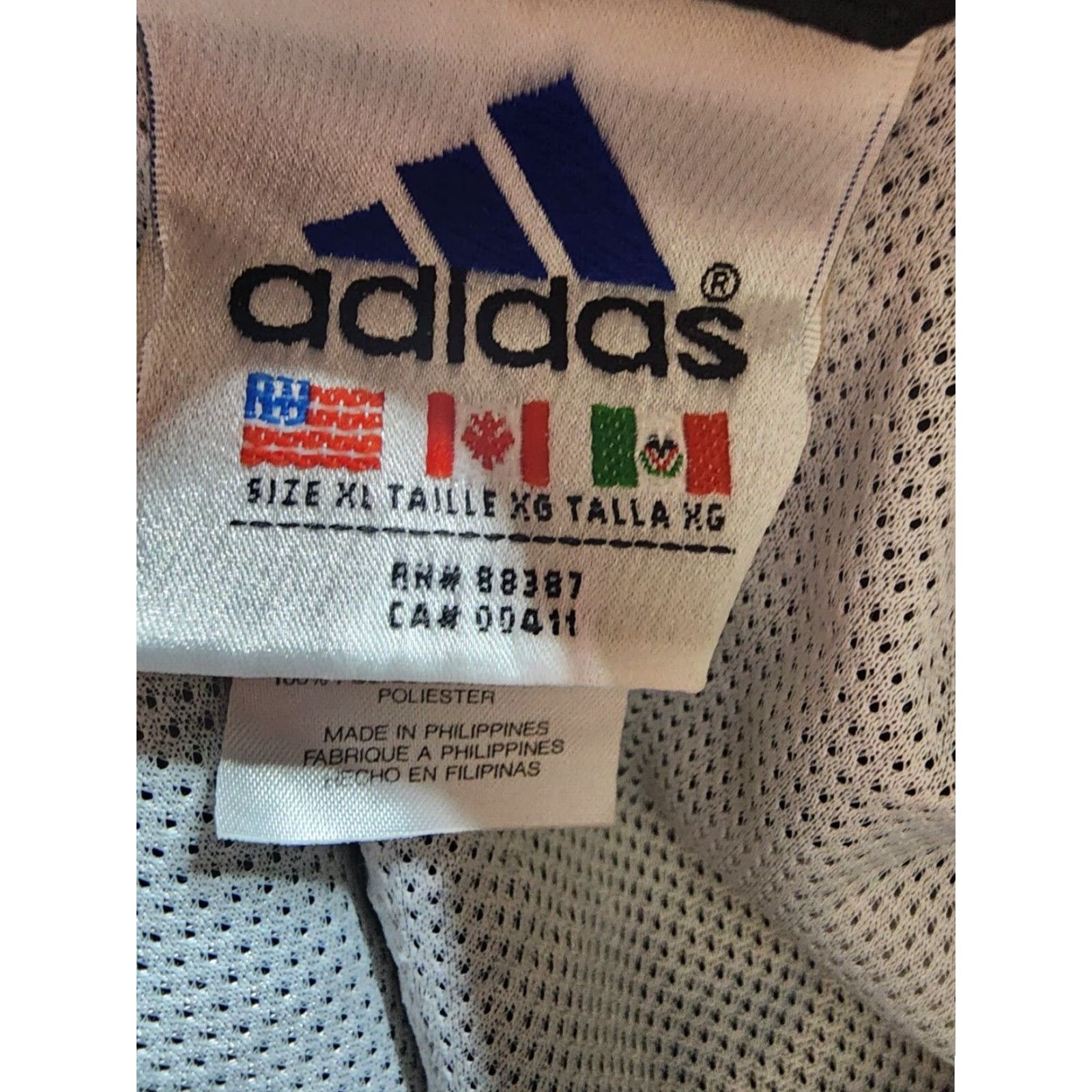 Adidas VINTAGE adidas Jacket Windbreaker Mens XL Nylon Black Three Stripes Zip Pockets 80s/90s Style Clothing Size US XL / EU 56 / 4 - 7 Thumbnail