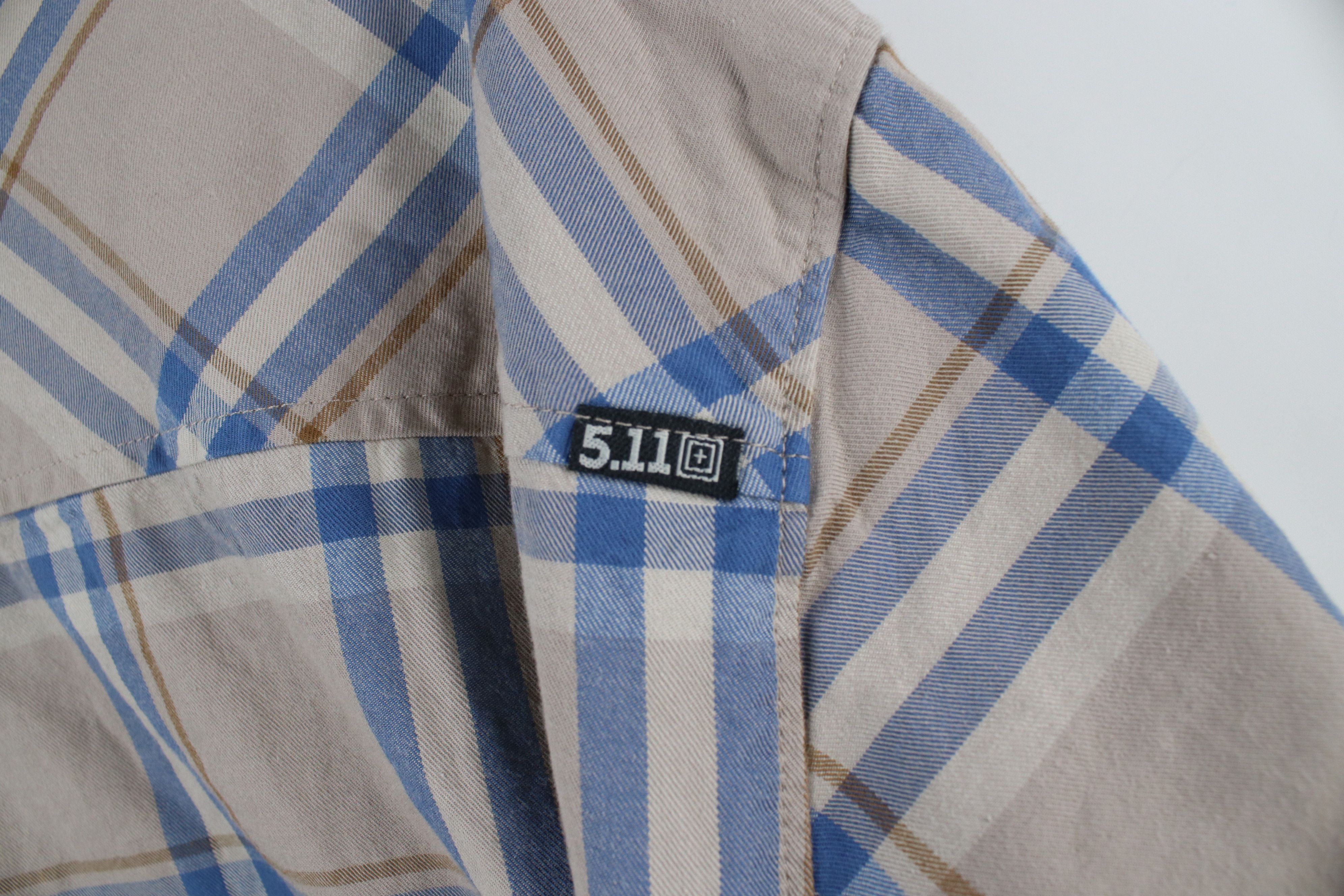 Vintage 5.11 Tactical Series Distressed Gunner Snap Button Shirt Size US XXL / EU 58 / 5 - 11 Thumbnail