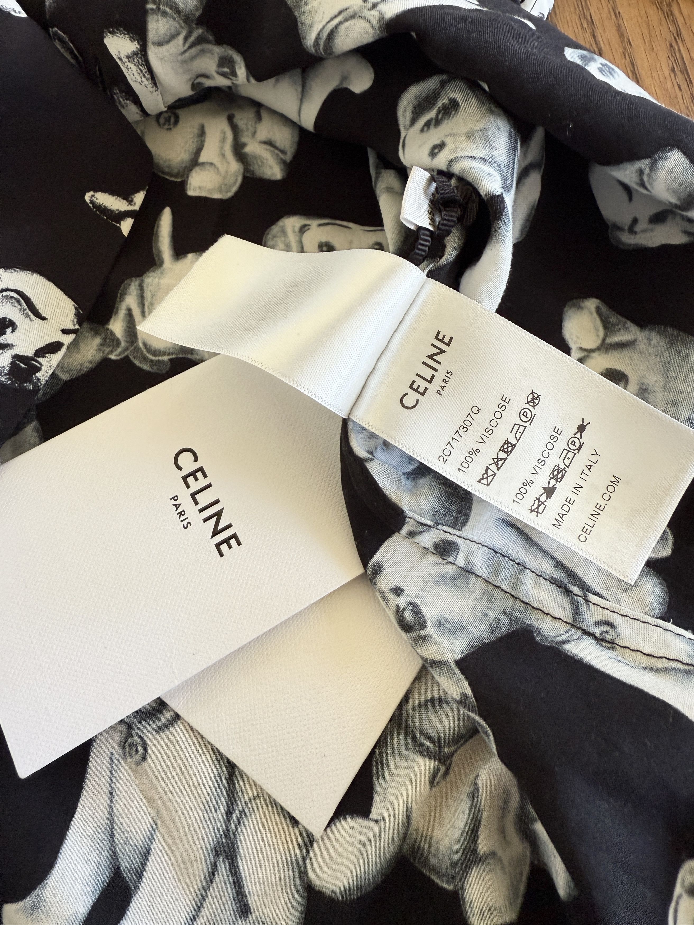 Celine Celine Dalmations Button Up NWT Size US XL / EU 56 / 4 - 13 Thumbnail