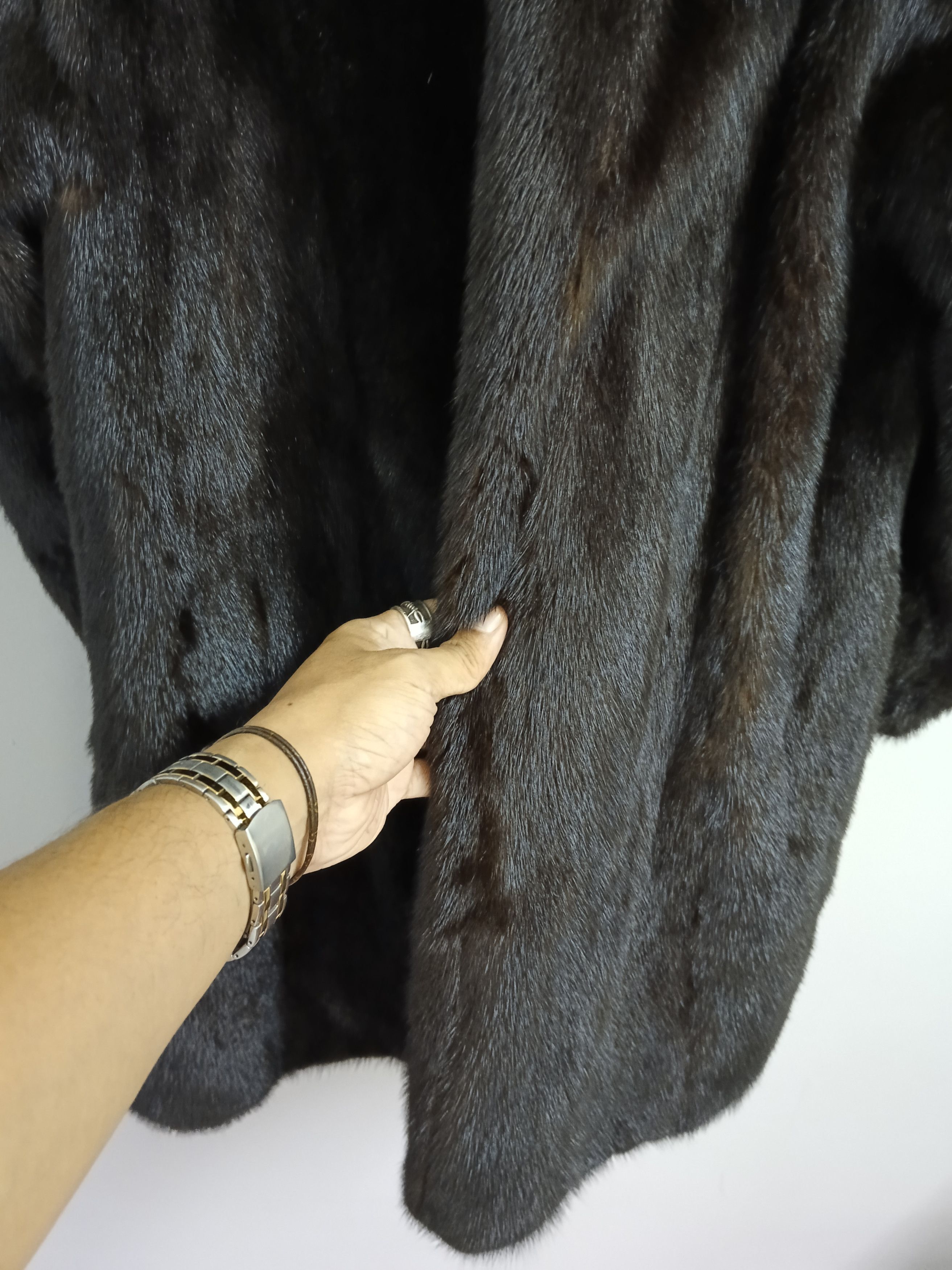 Vintage Vintage DASCO Dark Ranch Real Mink Fur Coat Size M / US 6-8 / IT 42-44 - 6 Thumbnail