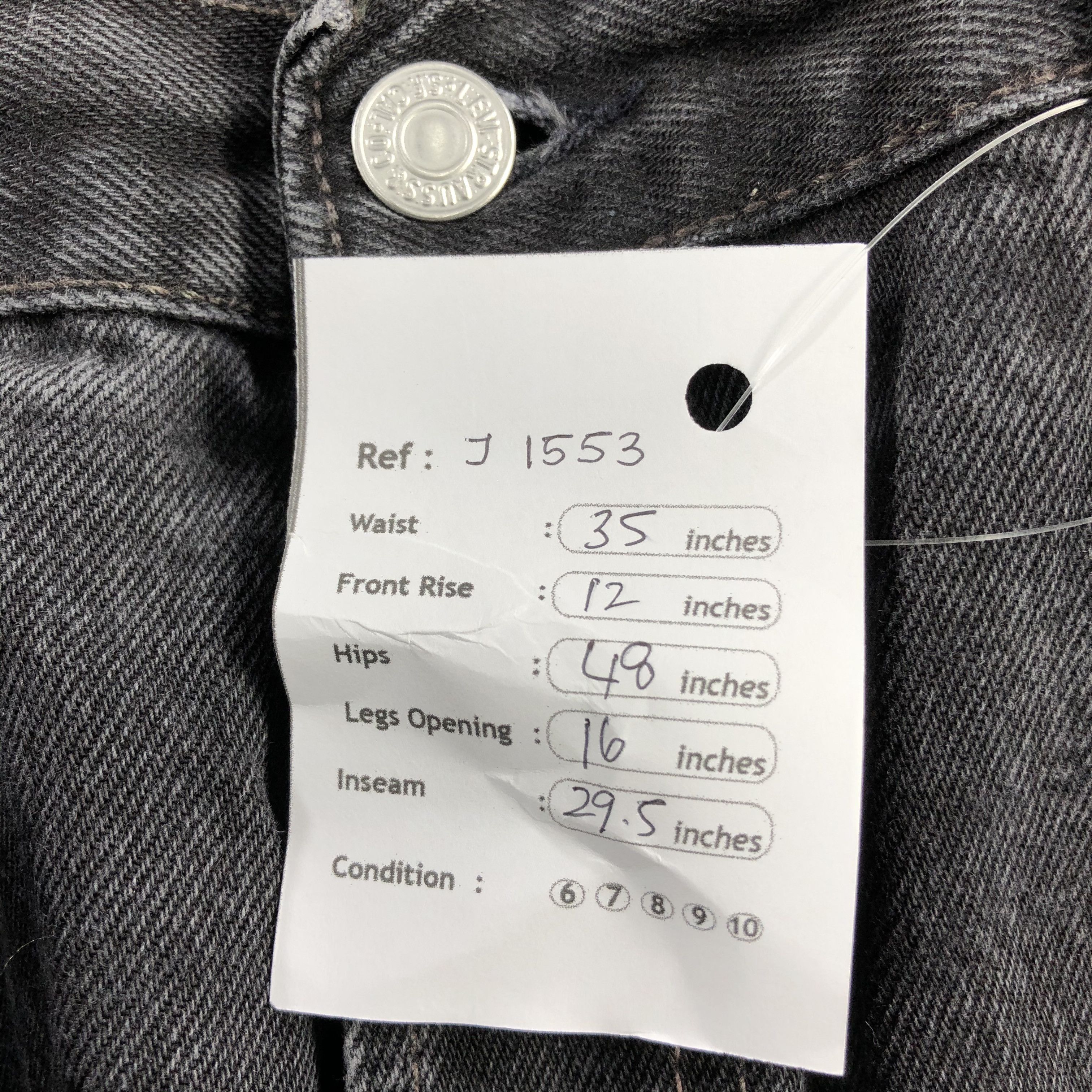Levi's Vintage 90s Levis 501 Earth Tone Jeans-J1553 Size US 35 - 13 Thumbnail