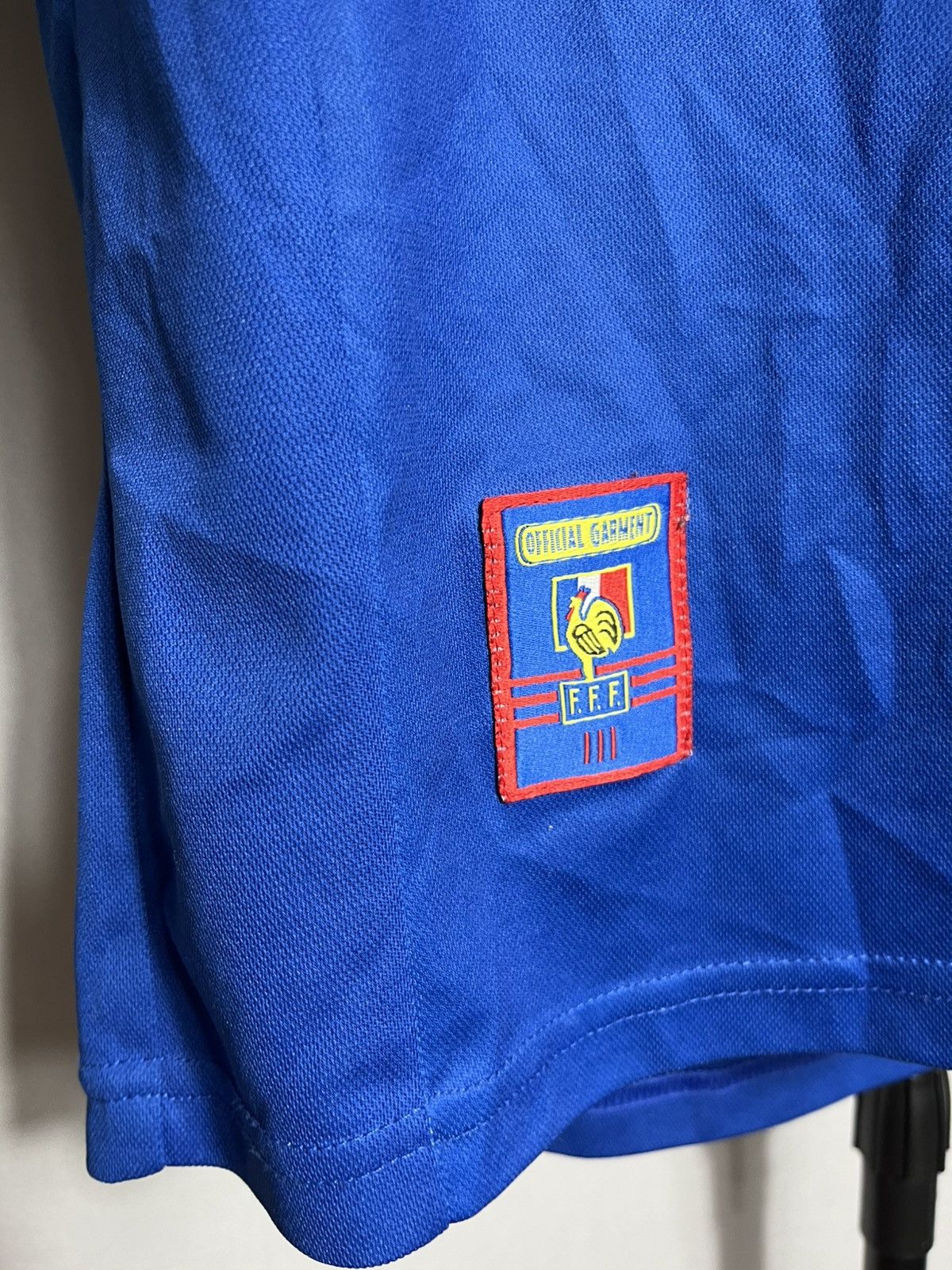 Adidas France 1998 World Cup Final Shirt FIFA REPLICA retro Zidane Size US M / EU 48-50 / 2 - 8 Thumbnail