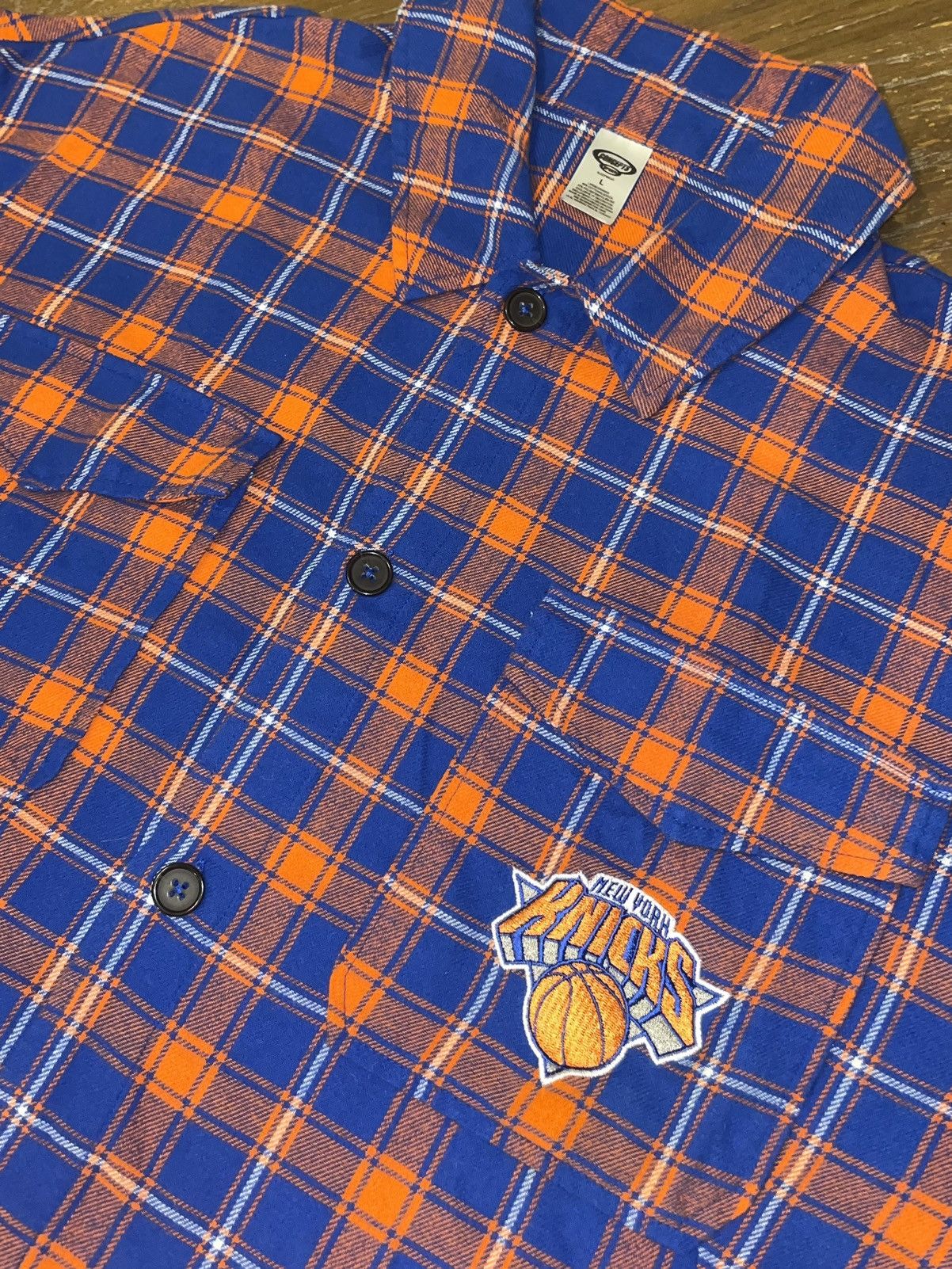 NBA Concepts Sports New York Knicks Flannel Jacket - Large Size US L / EU 52-54 / 3 - 3 Thumbnail