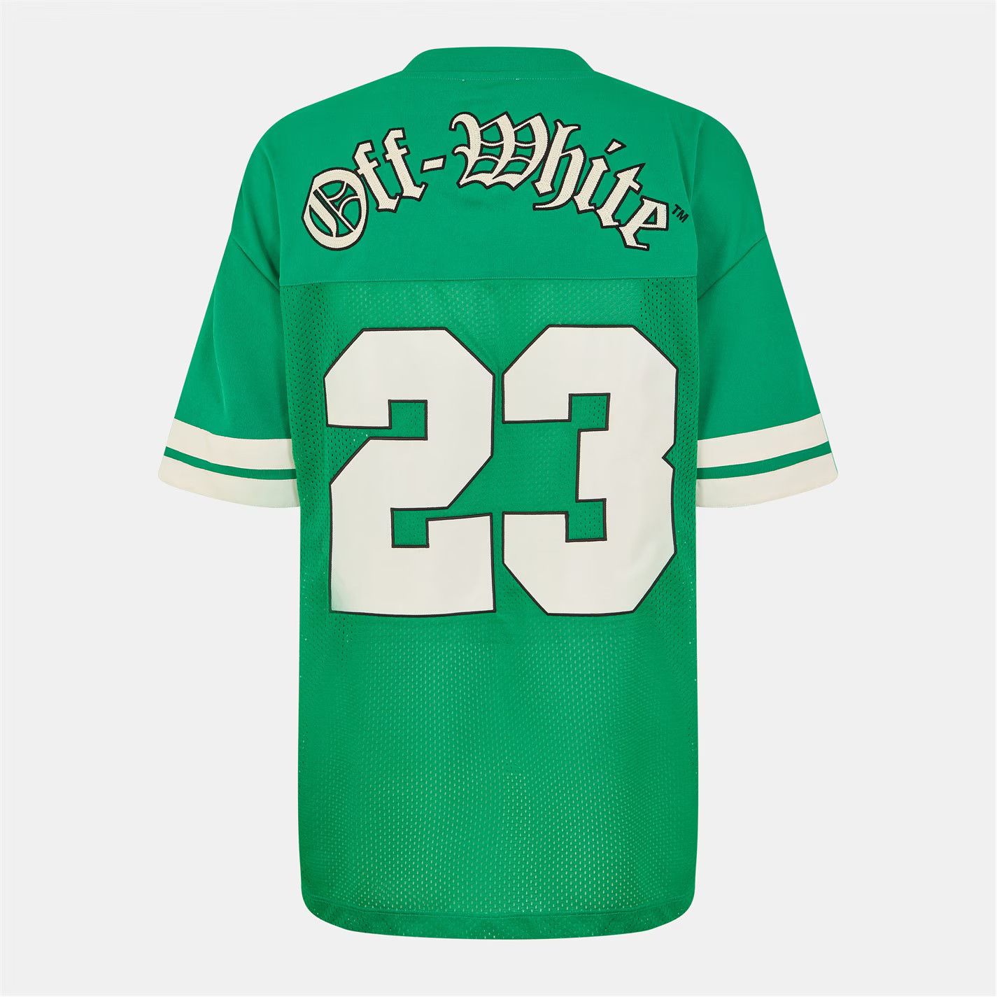 Off-White o1g2r1mq0226 Regular Fit T-Shirt In Green/White Size US L / EU 52-54 / 3 - 2 Thumbnail