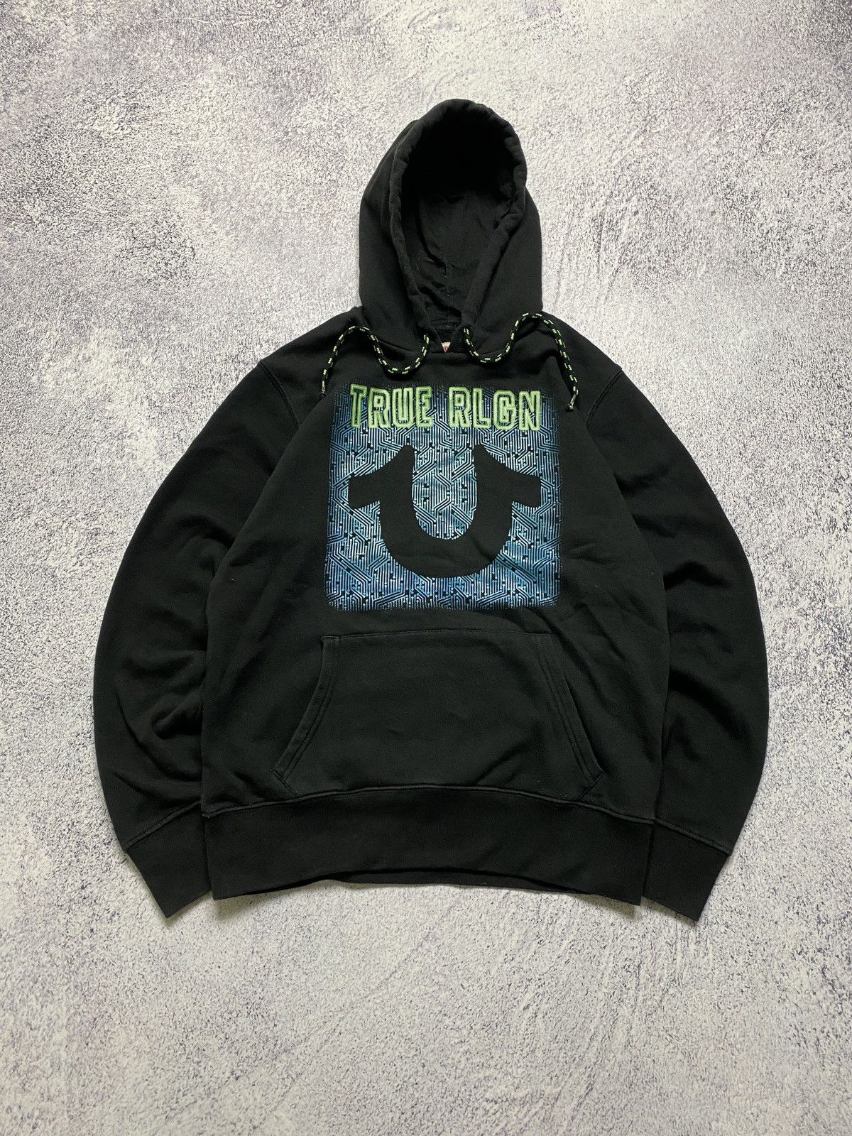 True Religion × Vintage True Religion Hoodie Big Logo Y2k Size US S / EU 44-46 / 1 - 1 Thumbnail