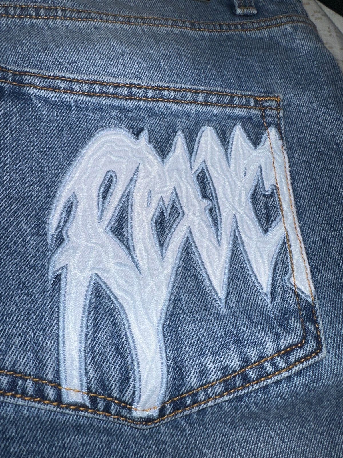 Revenge Revenge Thorn Denim Shorts Size US 34 / EU 50 - 5 Thumbnail
