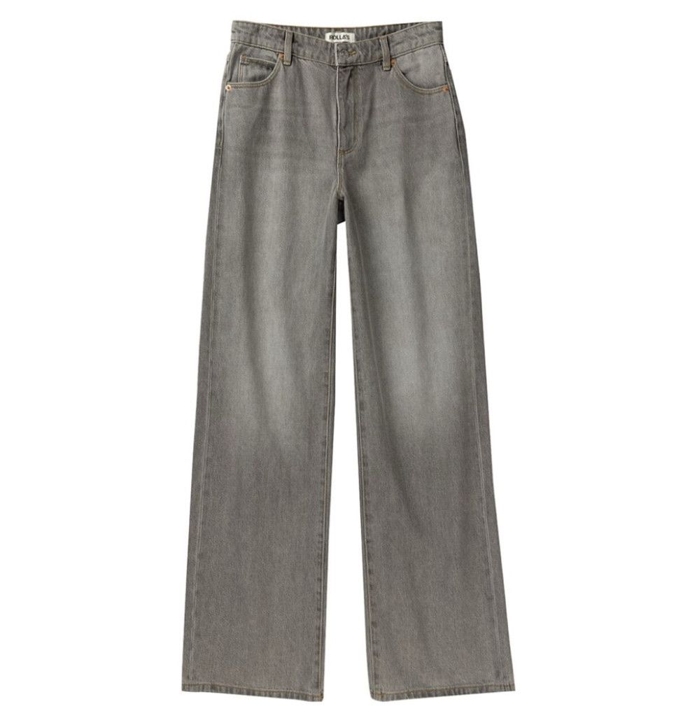 Designer NWT Rolla’s Kate Baggy Jeans Stone Grey 27 $149 – Sold Out Size 27" / US 4 / IT 40 - 7 Thumbnail