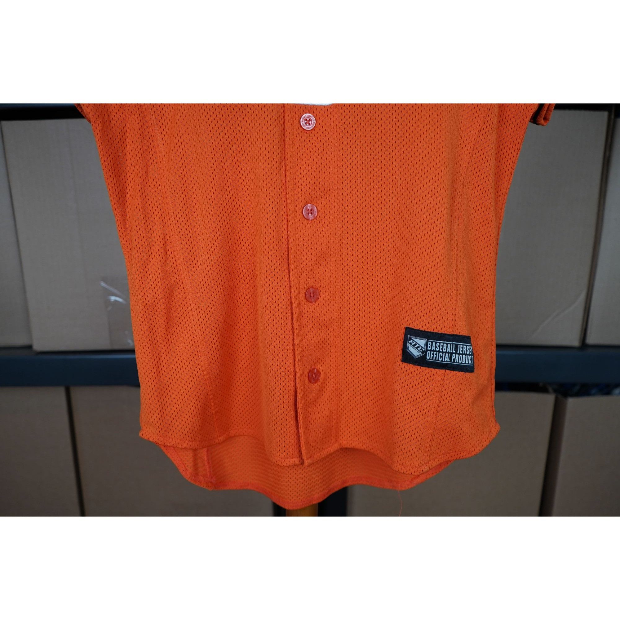 Vintage 90s Hanwha Eagles Orange Baseball Jersey Women's S #401 Size S / US 4 / IT 40 - 4 Thumbnail
