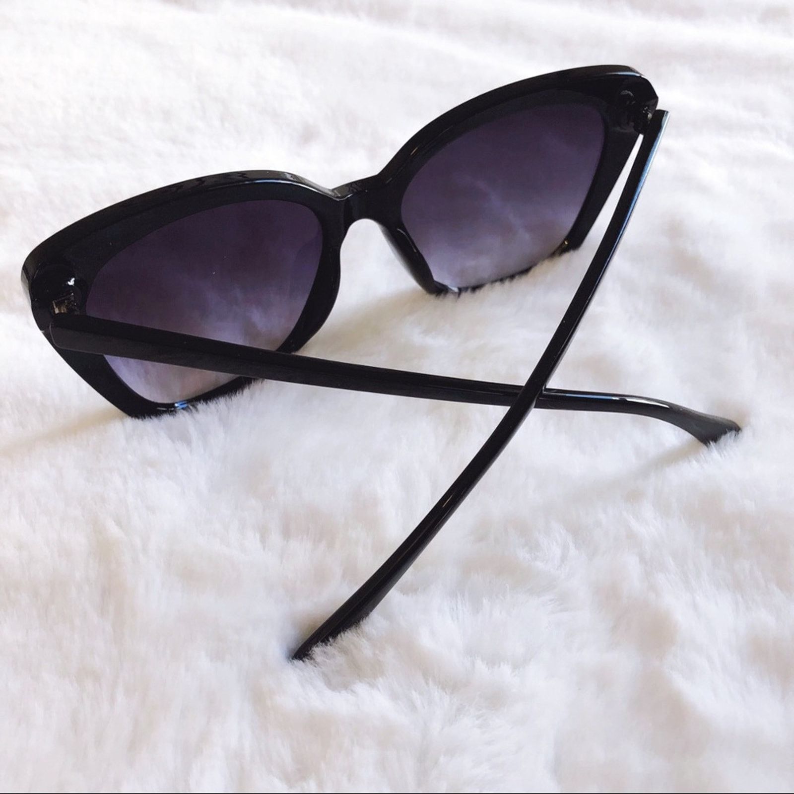 Other Amelia Black Cat Eye Full Rim Sunglasses Size ONE SIZE - 10 Thumbnail