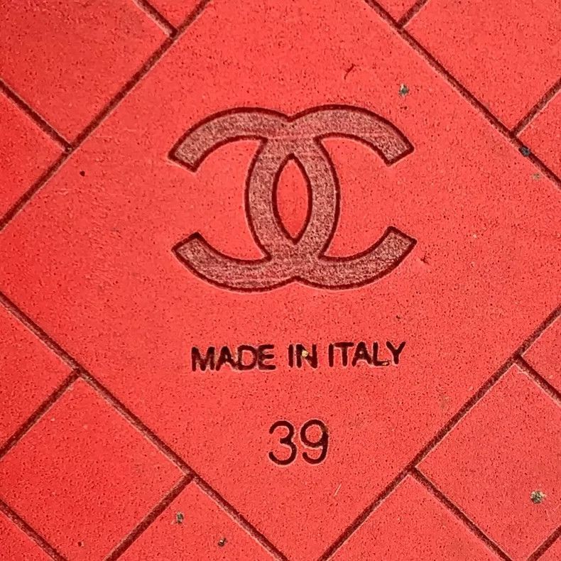 Chanel Red Chanel Velcro OpenToe Sandals -2505 Size US 8 / EU 41 - 7 Thumbnail