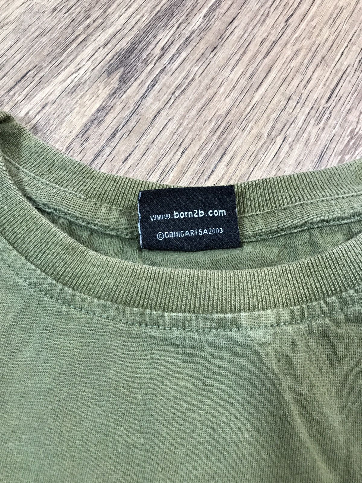 Japanese Brand × Vintage Vintage Born 2B Unique Me Sperm Y2K T Shirt Size US XL / EU 56 / 4 - 4 Thumbnail