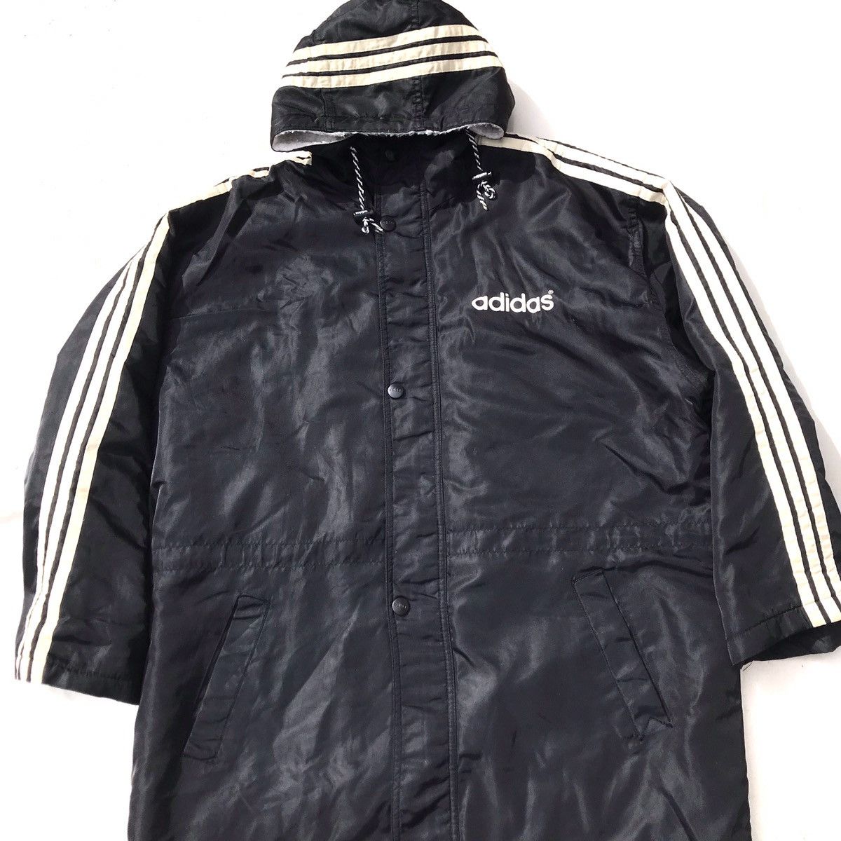 Adidas × Vintage Rare 90’S Adidas Germany coach coat Originals Bench Coat Bi Size US L / EU 52-54 / 3 - 2 Thumbnail
