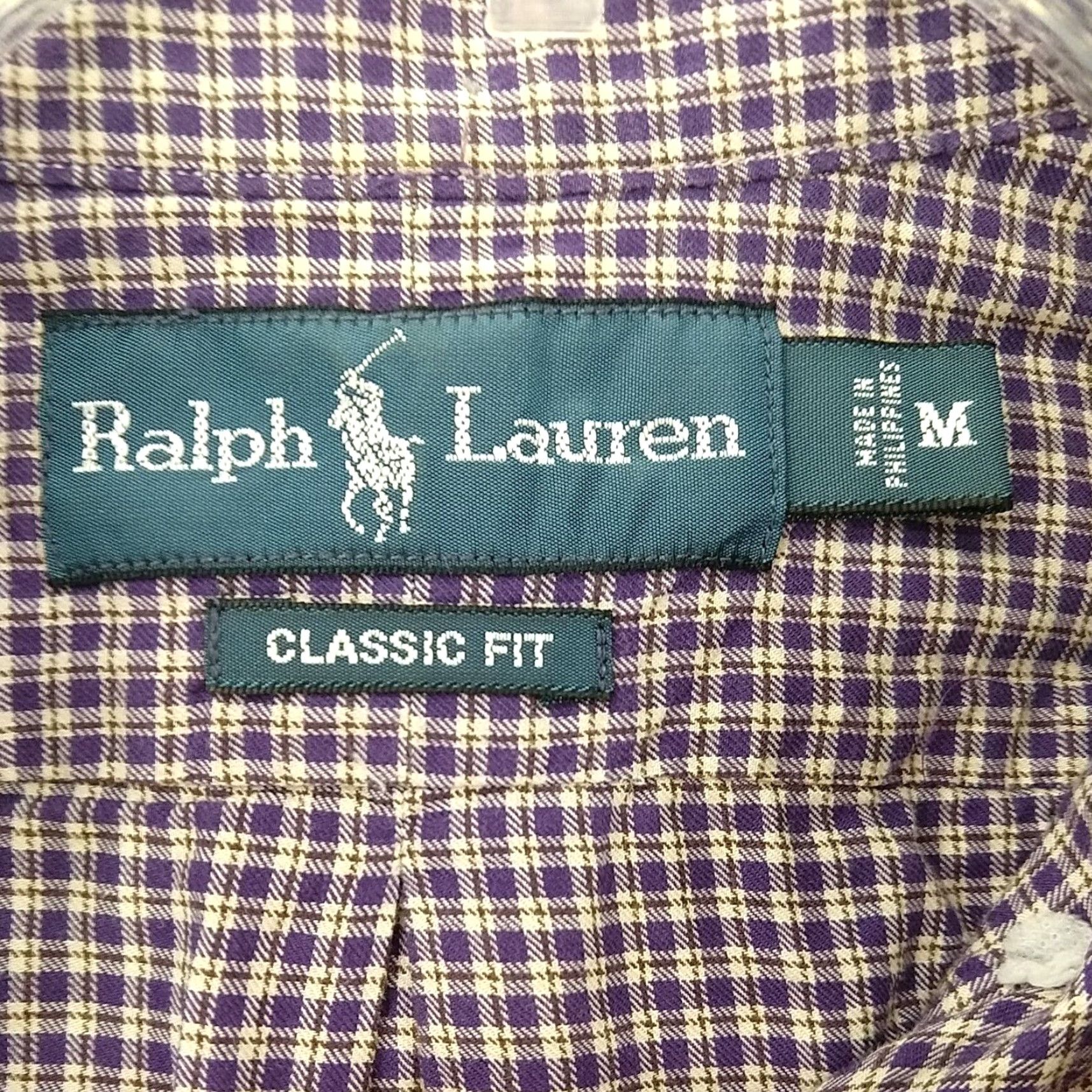 Ralph Lauren Ralph Lauren Purple Stripes Button Up Long Sleeve Classic Fit Shirt-Men's M Size US M / EU 48-50 / 2 - 6 Thumbnail