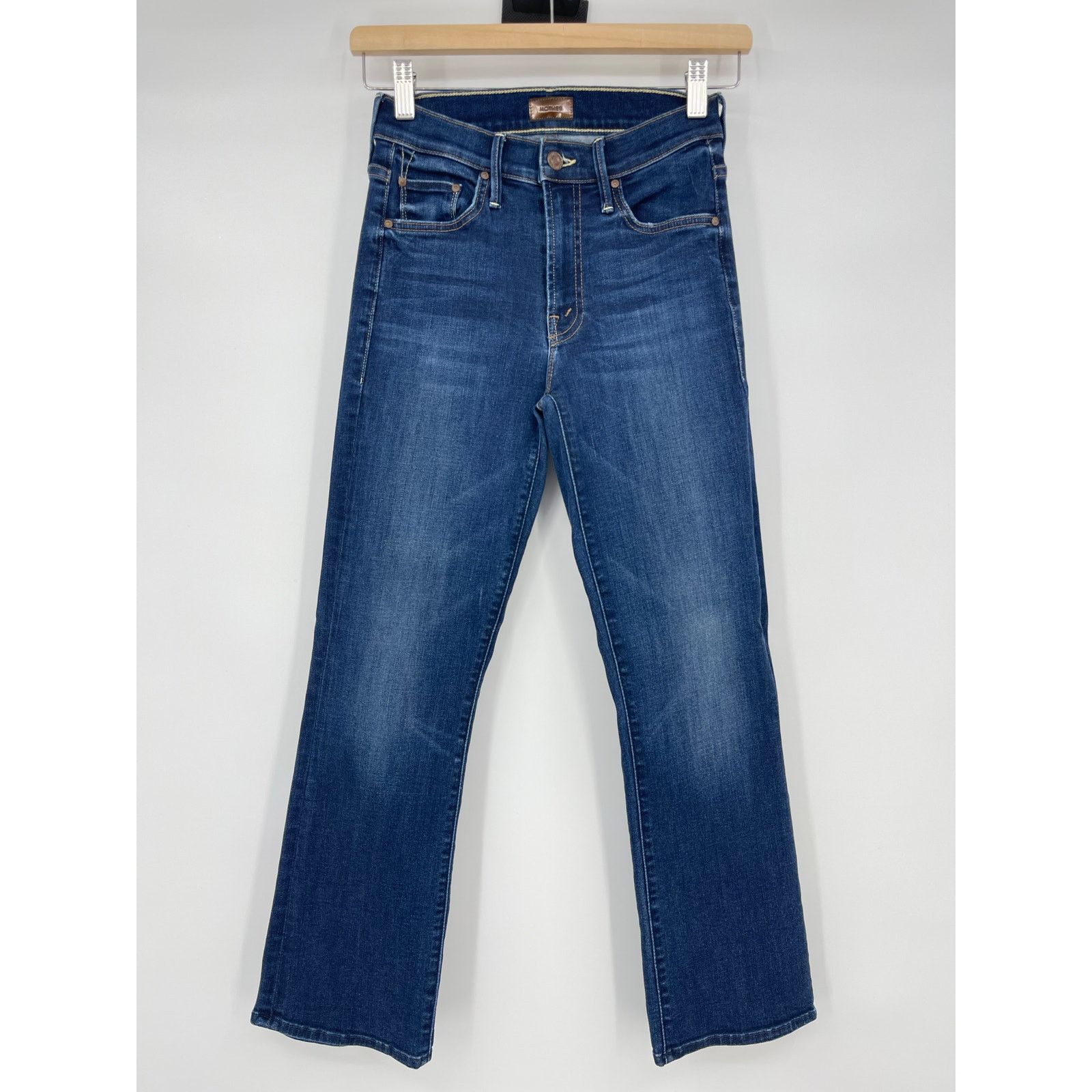 MOTHER MOTHER | The Outsider Crop Up Your Alley Dark Wash Jeans 24 Size 24" / US 00 / IT 34 - 3 Thumbnail
