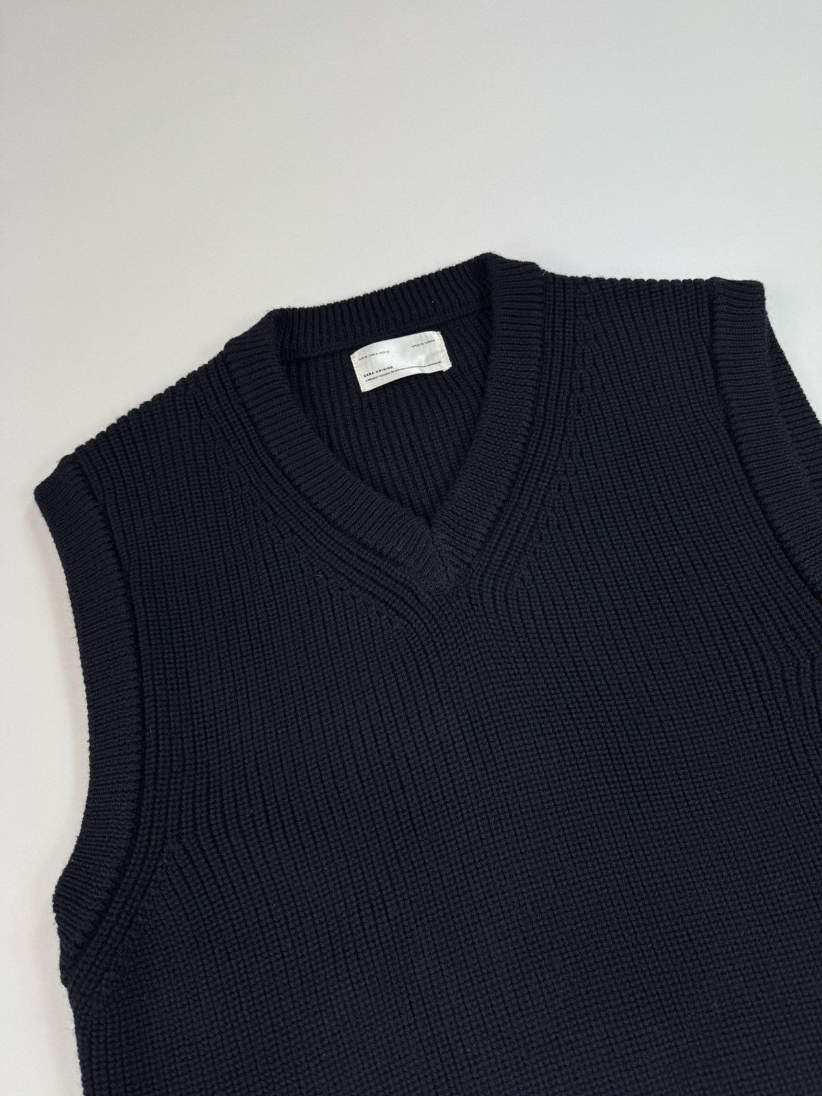 Zara Zara Origin Wool Vest Sweater Navy Knit Old Money Casual Size US M / EU 48-50 / 2 - 8 Thumbnail