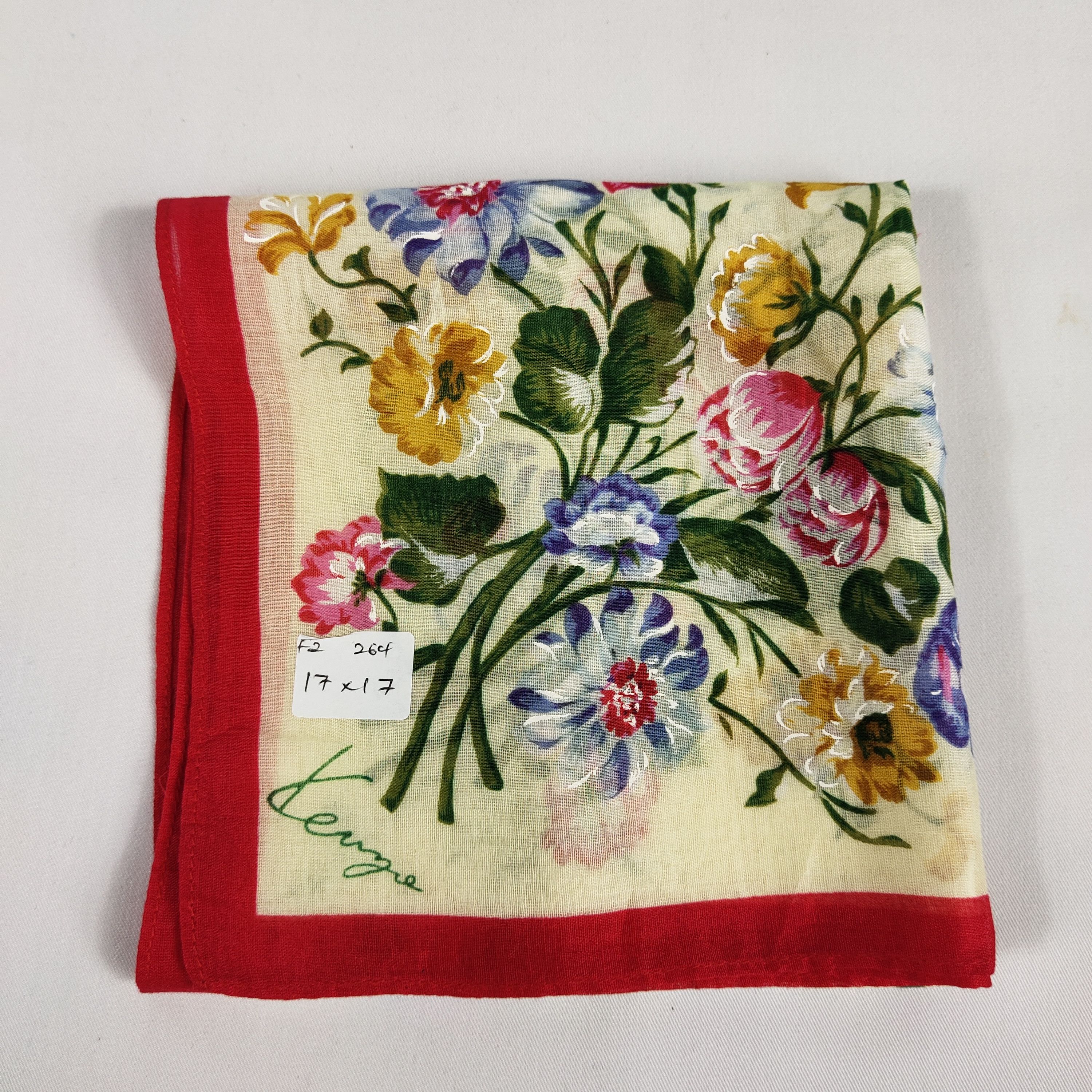 Kenzo × Vintage Kenzo Handkerchief / Neckerchief / Bandana FZ264 Size ONE SIZE - 2 Thumbnail