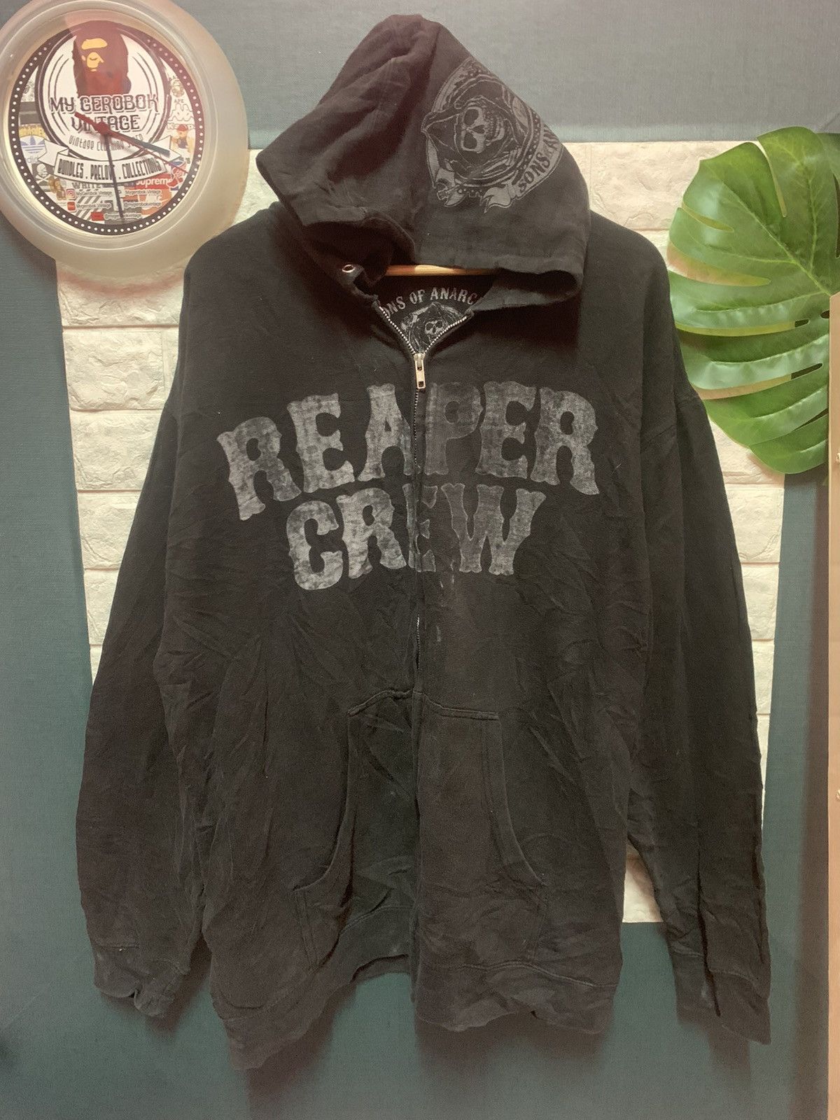 Vintage VINTAGE!! Sweater Hoodies Sond of Anarchy Size US XXL / EU 58 / 5 - 1 Thumbnail