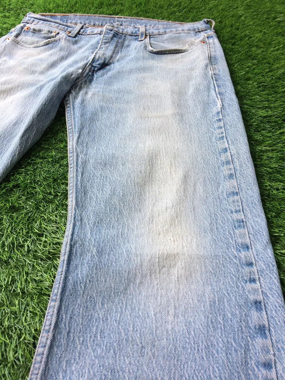 Levi's × Unsound Rags Distressed Light Wash Levis 569 Jeans D-760 Size US 31 - 8 Thumbnail