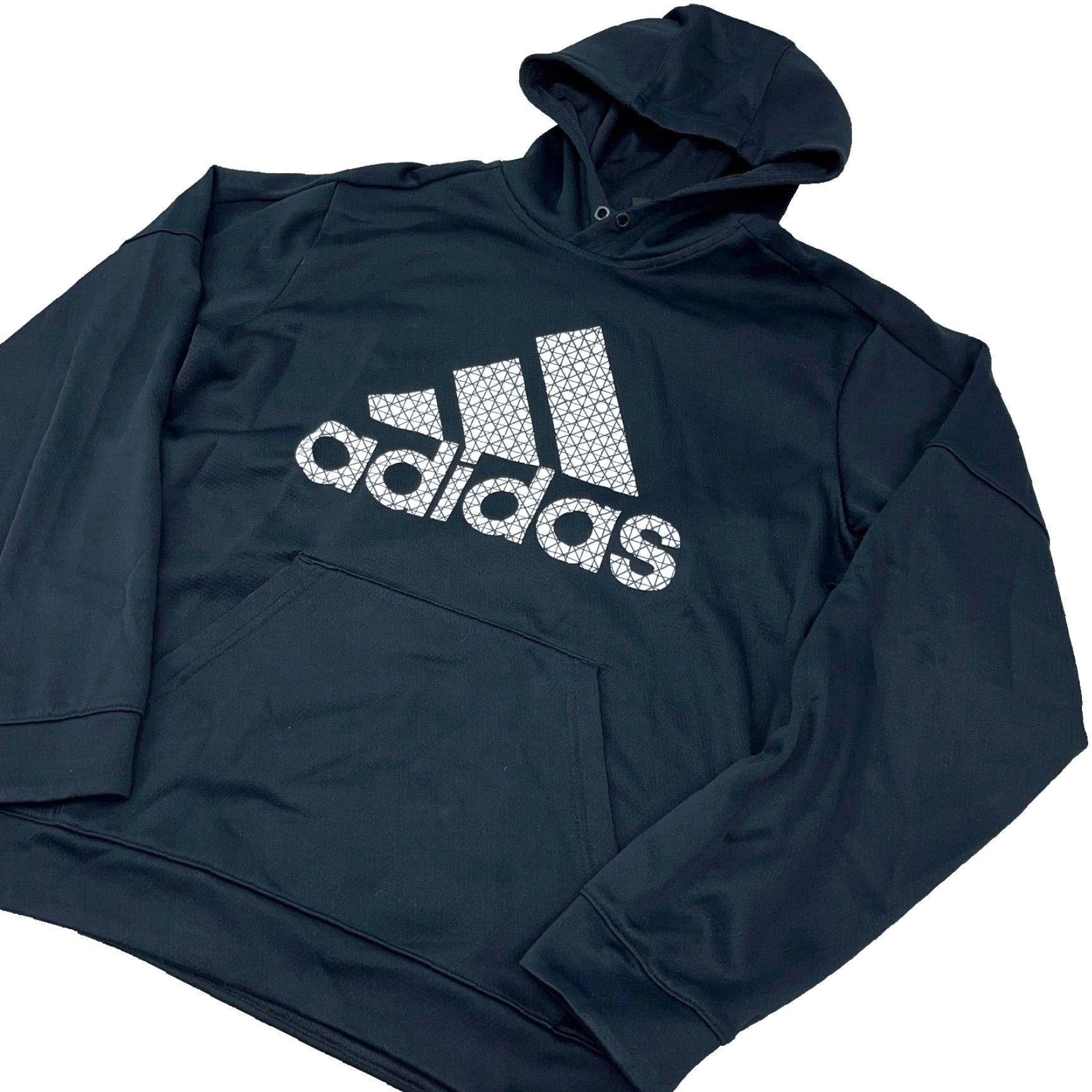 Adidas Adidas Hoodie Men M Black White Sweatshirt Pullover Logo Colorblock Pocket Size US M / EU 48-50 / 2 - 2 Thumbnail