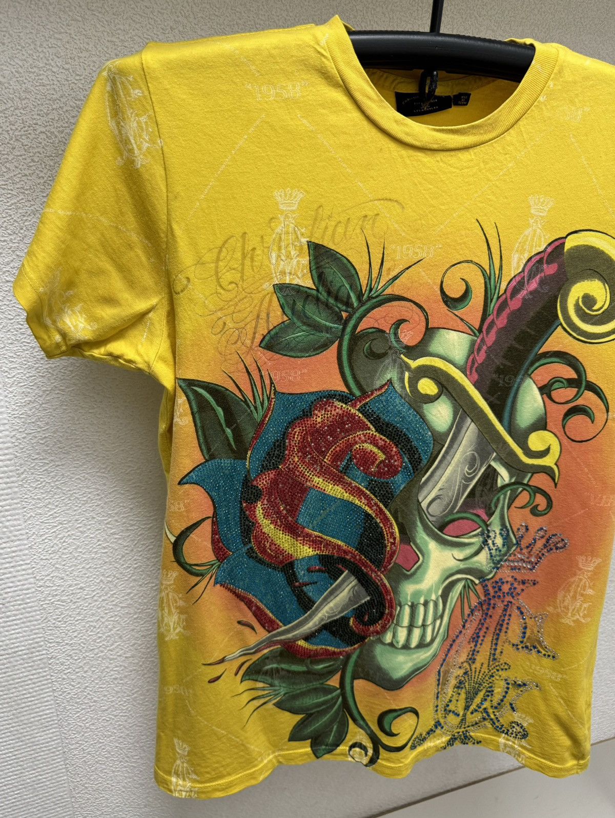 Christian Audigier Christian Audigier fullprint yellow t-shirt M Size US M / EU 48-50 / 2 - 3 Thumbnail