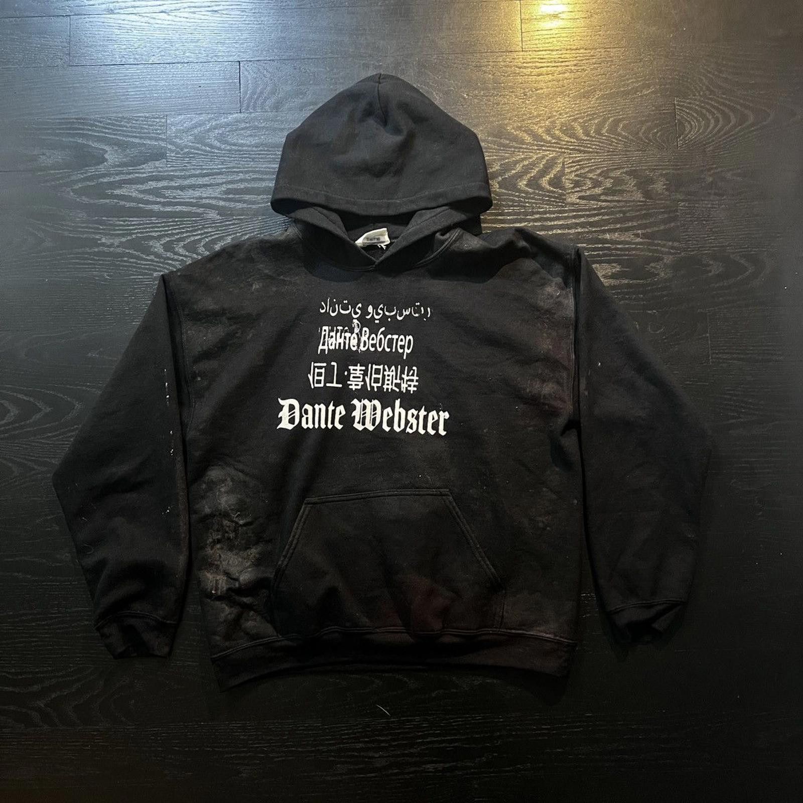 1 of 1 Dante Webster Black Language Print Hoodie
