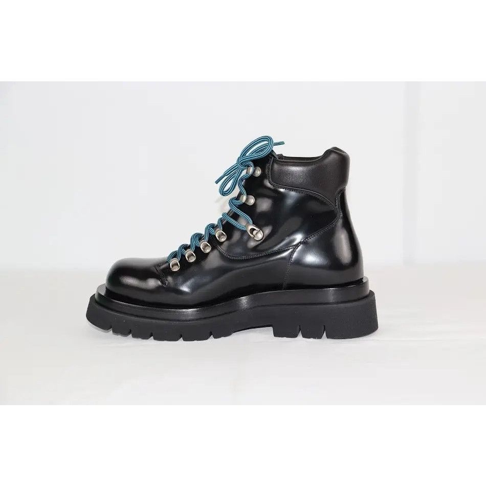 Bottega Veneta o1rshd1 Hiking Lug Gloss Vinyl Boots in Black Size US 6 / EU 39 - 13 Thumbnail