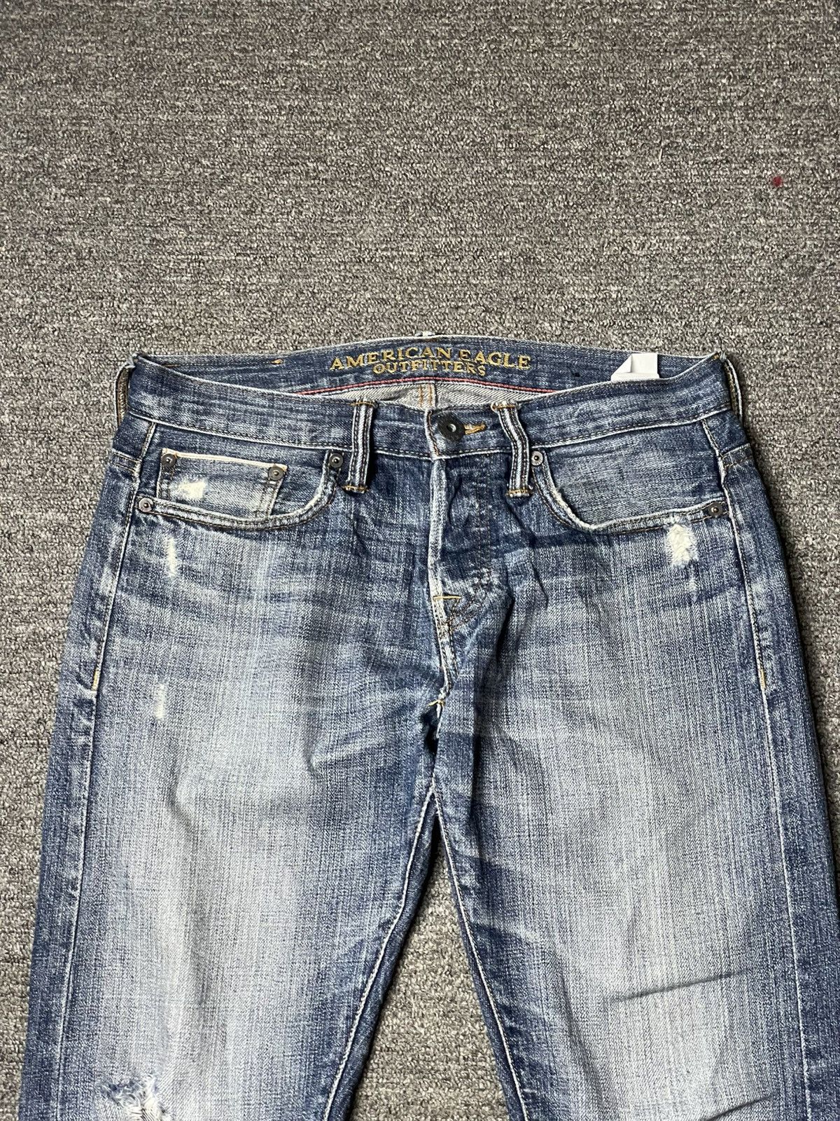 American Eagle Outfitters × Vintage American Eagle Outfitters Distressed Denim Jeans (92) Size US 30 / EU 46 - 4 Thumbnail