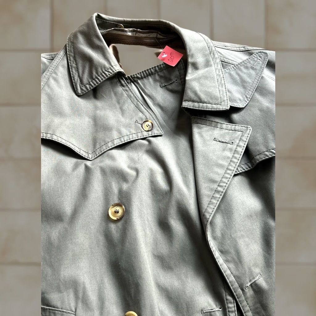 Vintage VINTAGE Army Style Trench Coat Made in Poland Sz Large Mens Jacket Size US L / EU 52-54 / 3 - 1 Thumbnail