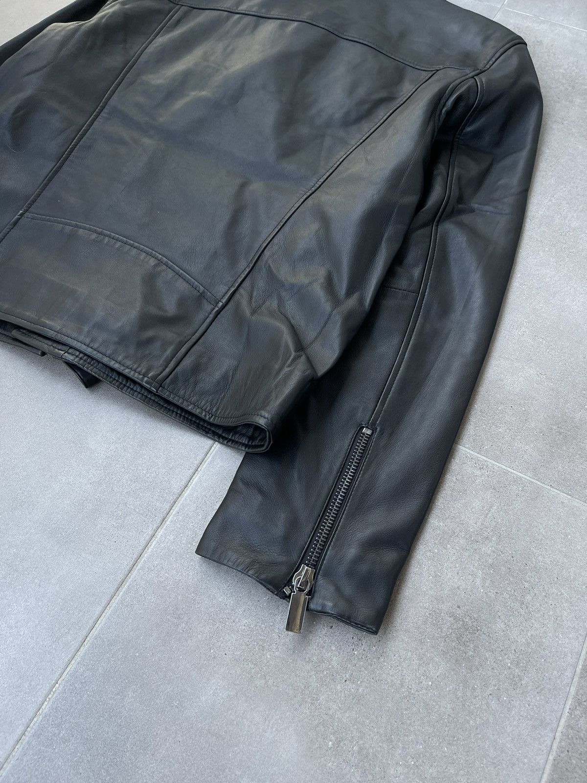 Leather !DS! AW22 Studio ID Biker Black Leather Jacket Size US M / EU 48-50 / 2 - 16 Thumbnail