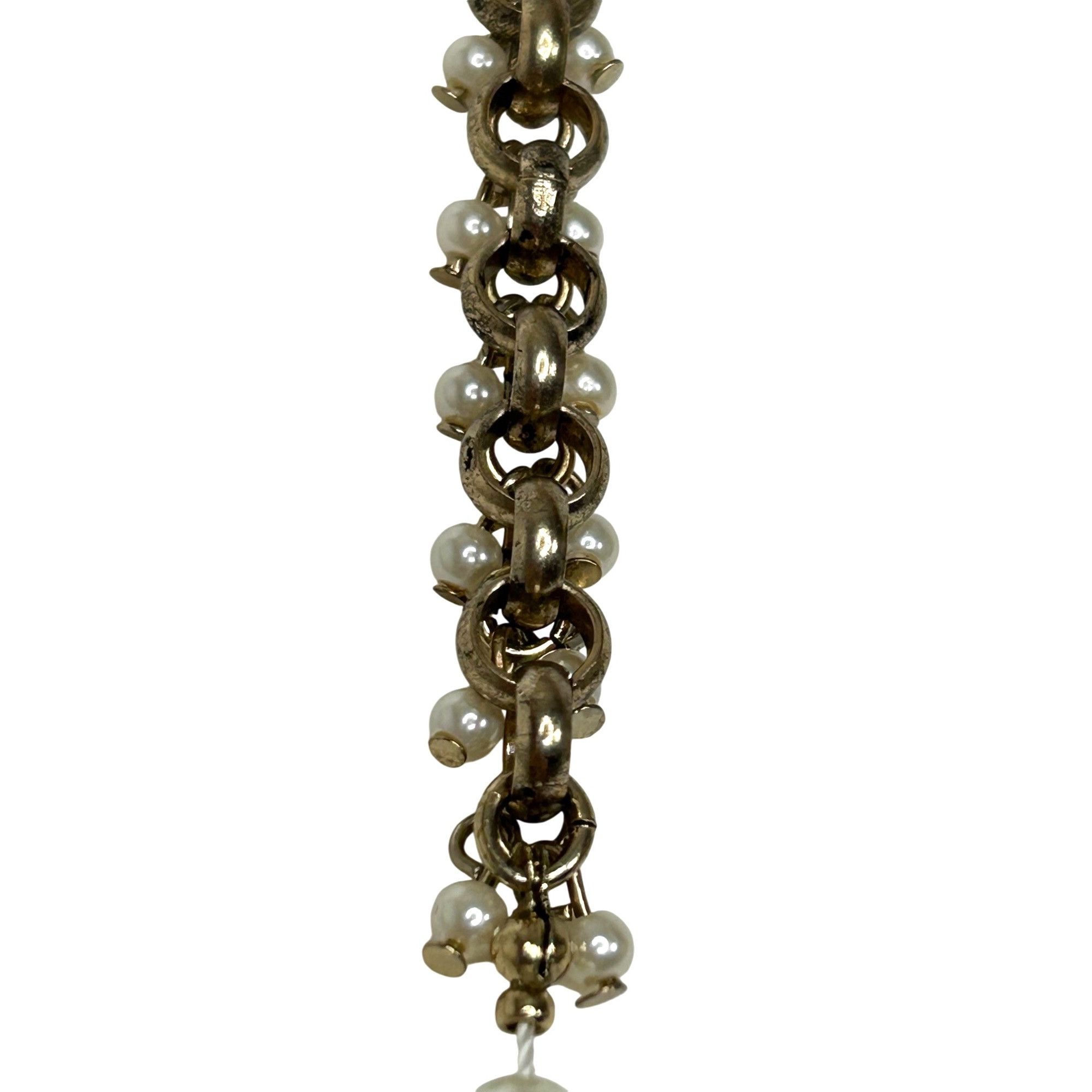 White House Black Market White House Black Market Long Fashion Necklace Flowers Pearl Size ONE SIZE - 10 Thumbnail