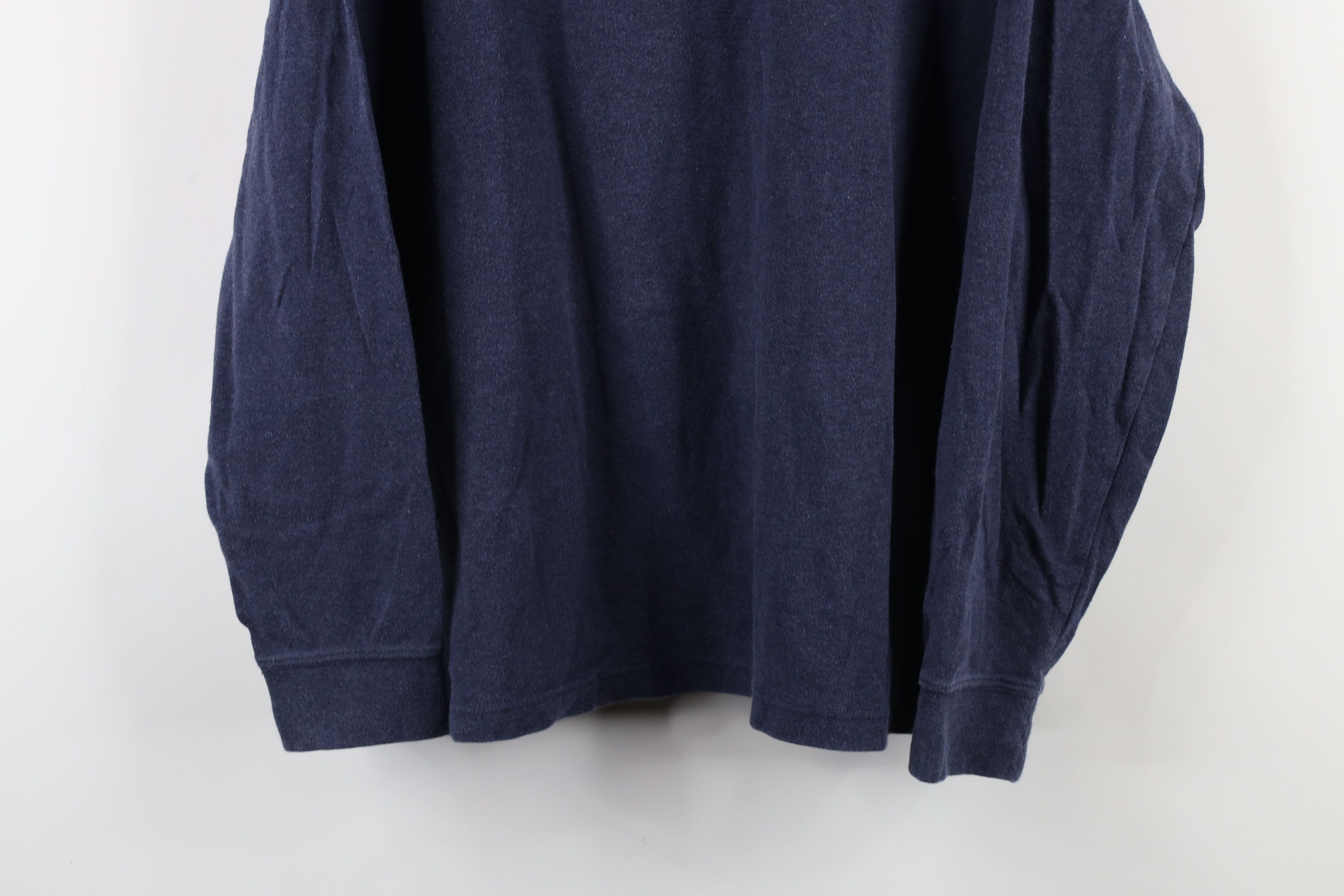 Lands' End × Vintage Vintage 90s Lands End Long Sleeve Turtleneck T-Shirt Blue Size US L / EU 52-54 / 3 - 3 Thumbnail