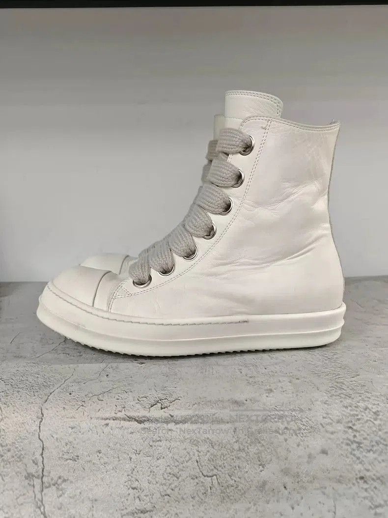 Rick Owens Rick Owens White High. Size US 9.5 / EU 42-43 - 2 Thumbnail