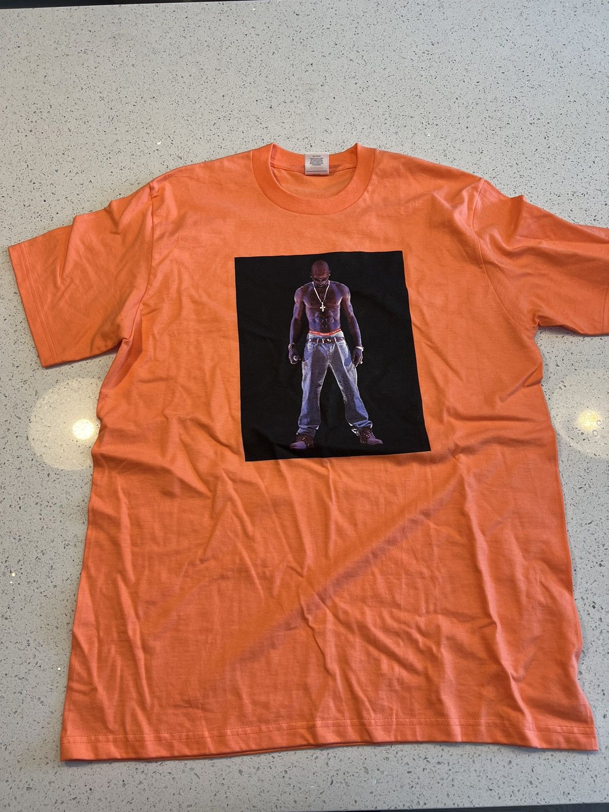 Supreme Supreme Tupac Hologram Tee Neon Orange Size US M / EU 48-50 / 2 - 1 Thumbnail