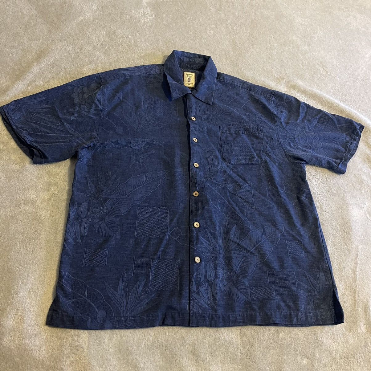 Other Jamaica Jaxx Shirt Men XL Blue 100% Silk Aloha Hawaiian Camp Size US XL / EU 56 / 4 - 1 Thumbnail