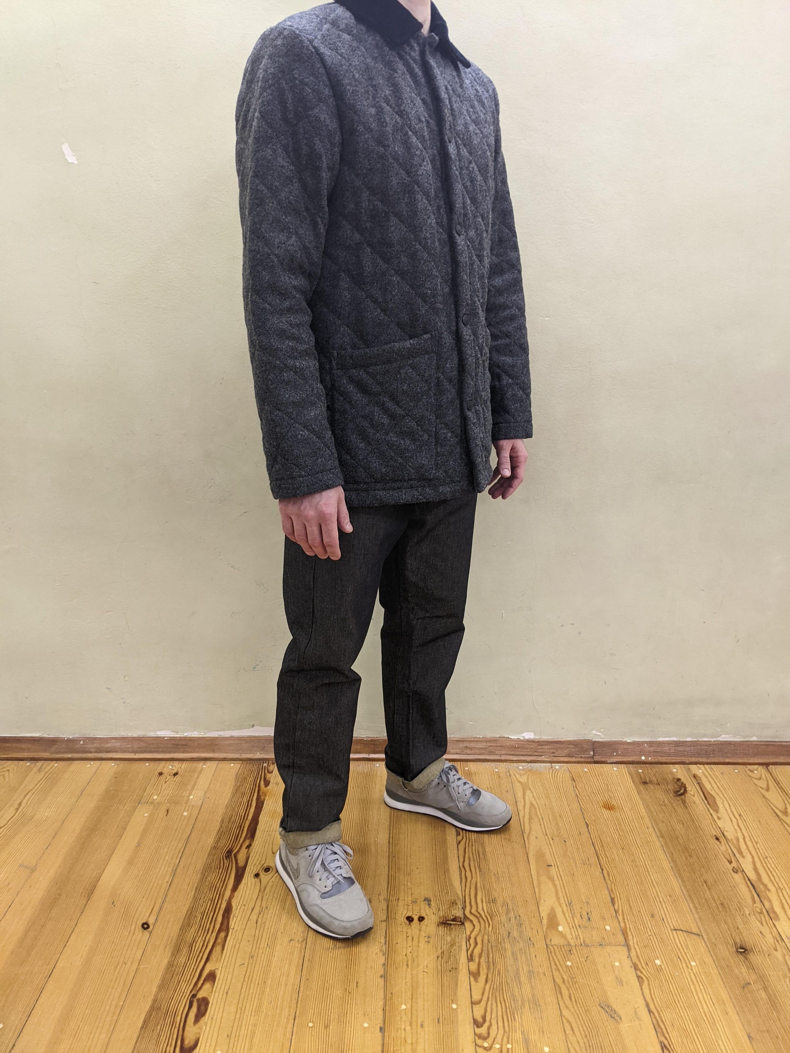 Japanese Brand Lavenham Quilted Wool Bomber Jacket Barbour Burberry Polo Size US M / EU 48-50 / 2 - 17 Thumbnail