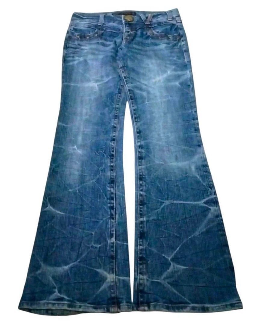 Hysteric Glamour 💥Flare⭐oirin Jeans flare denim nice design Size US 31 - 4 Thumbnail