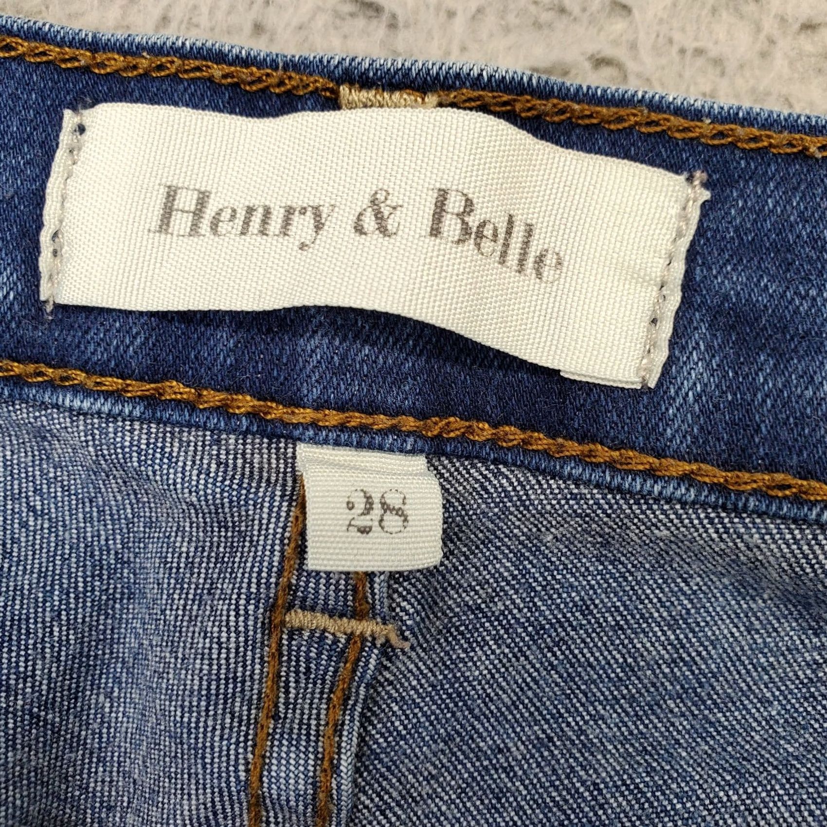 Denime Henry & Belle Jeans Womens 28 Blue Denim Secret Slim Fit Push Stretch Skinny Leg Jeans Size 28" / US 6 / IT 42 - 6 Thumbnail