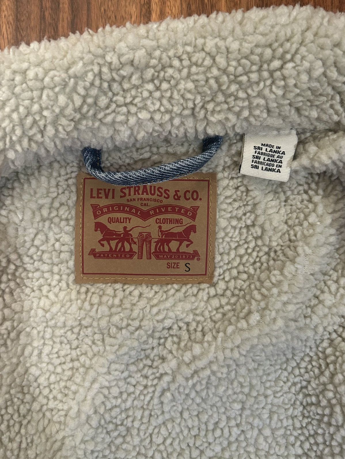 Levi's Levi’s Sherpa Trucker Jacket Blue Denim Fleece Lined Small Size US S / EU 44-46 / 1 - 4 Thumbnail