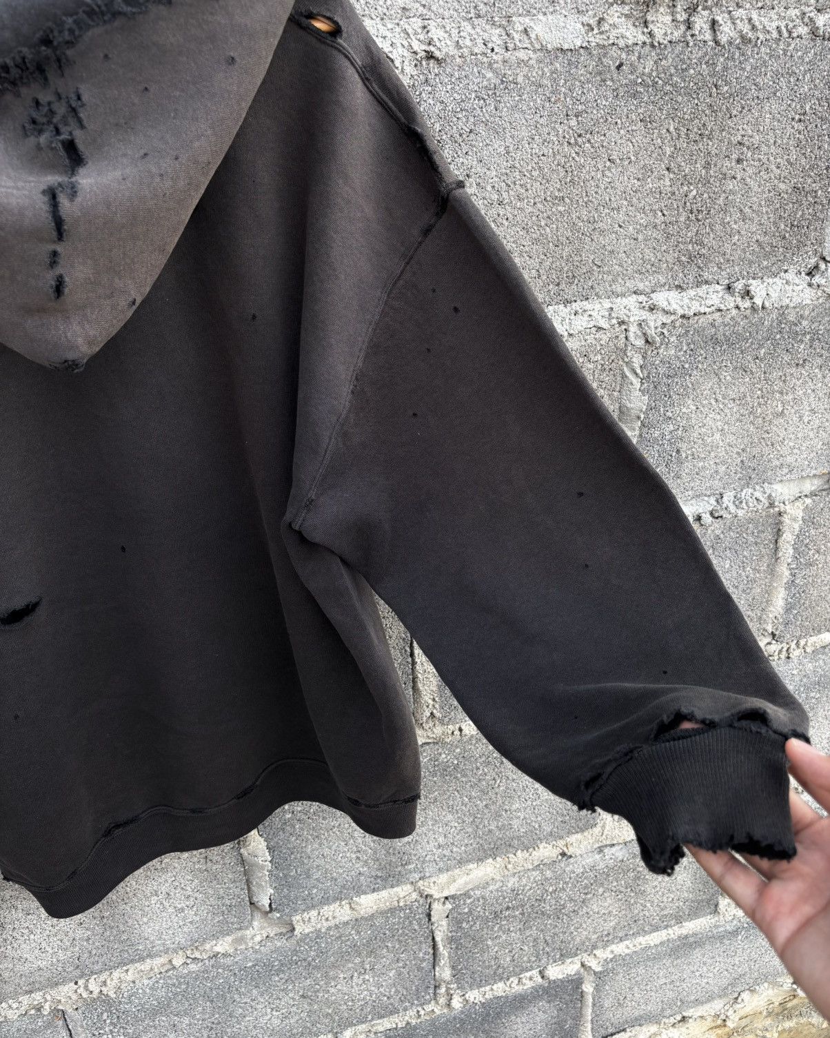 Russell Athletic Thrashed Faded Distressed Russell Hoodie ERD Grunge Size US L / EU 52-54 / 3 - 18 Thumbnail