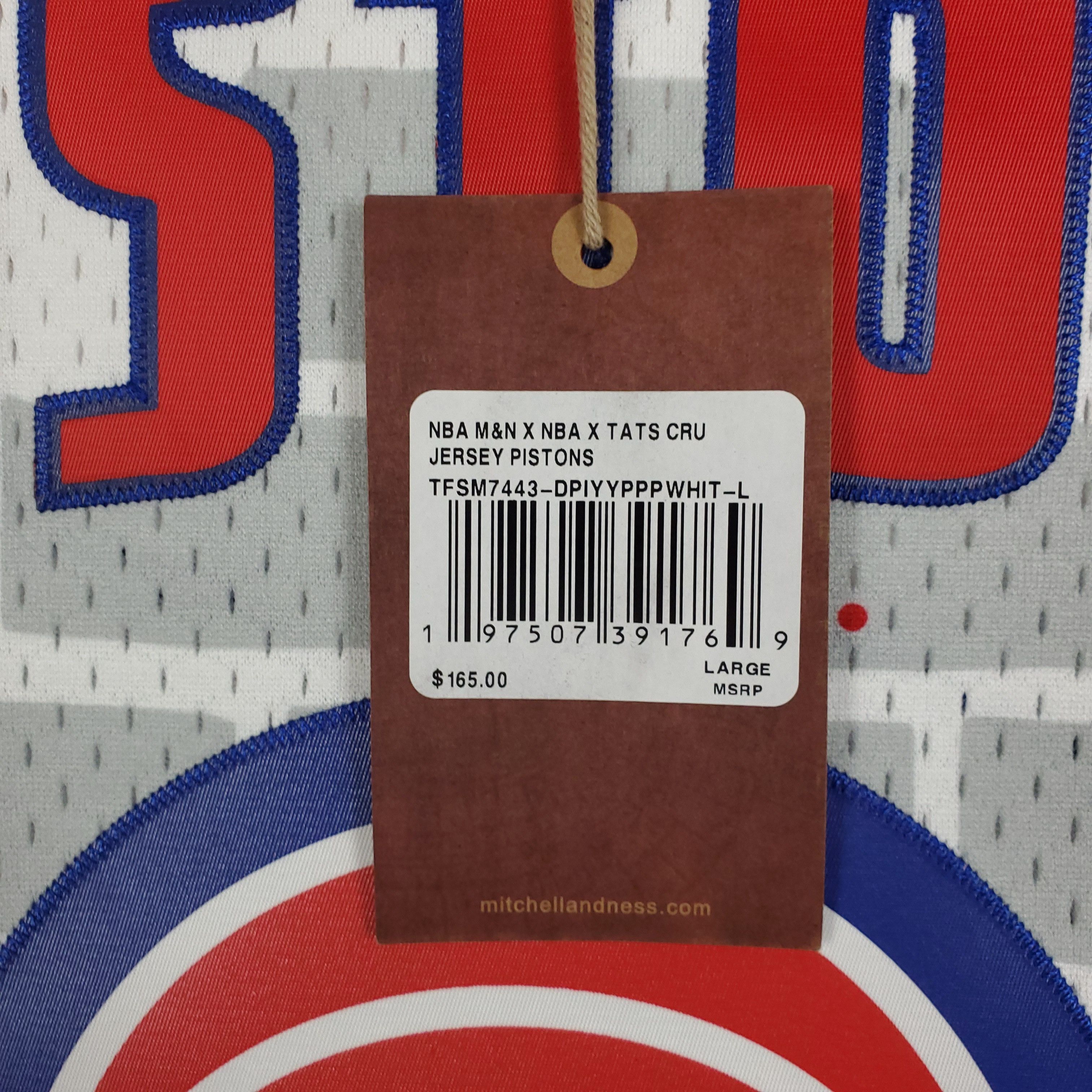 Mitchell & Ness Detroit Pistons Tats Cru Mitchell & Ness NBA Jersey Large Size US L / EU 52-54 / 3 - 7 Thumbnail