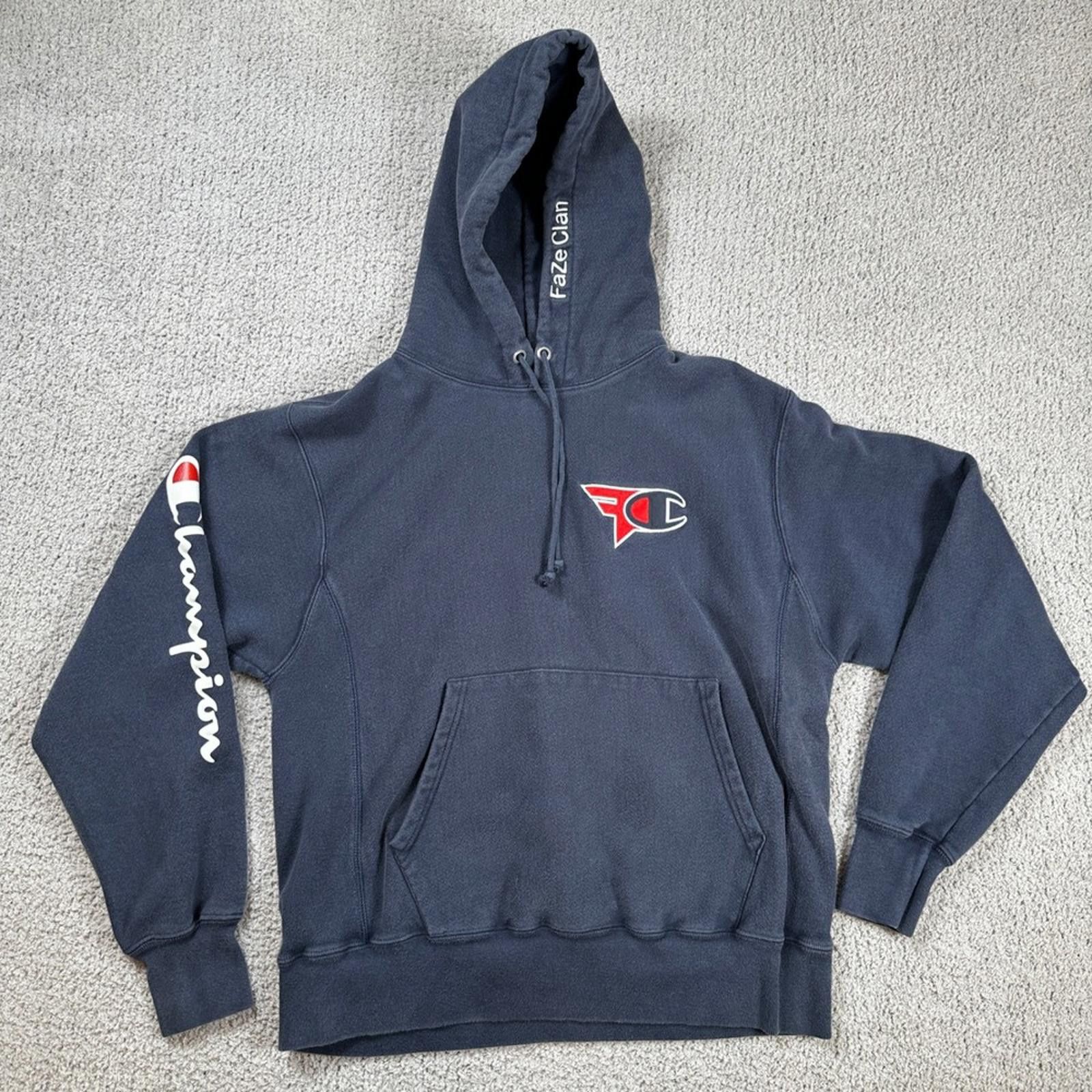 Champion Champion FaZe Clan Collaboration Hoodie Sweatshirt Men Blue Size US M / EU 48-50 / 2 - 1 Thumbnail