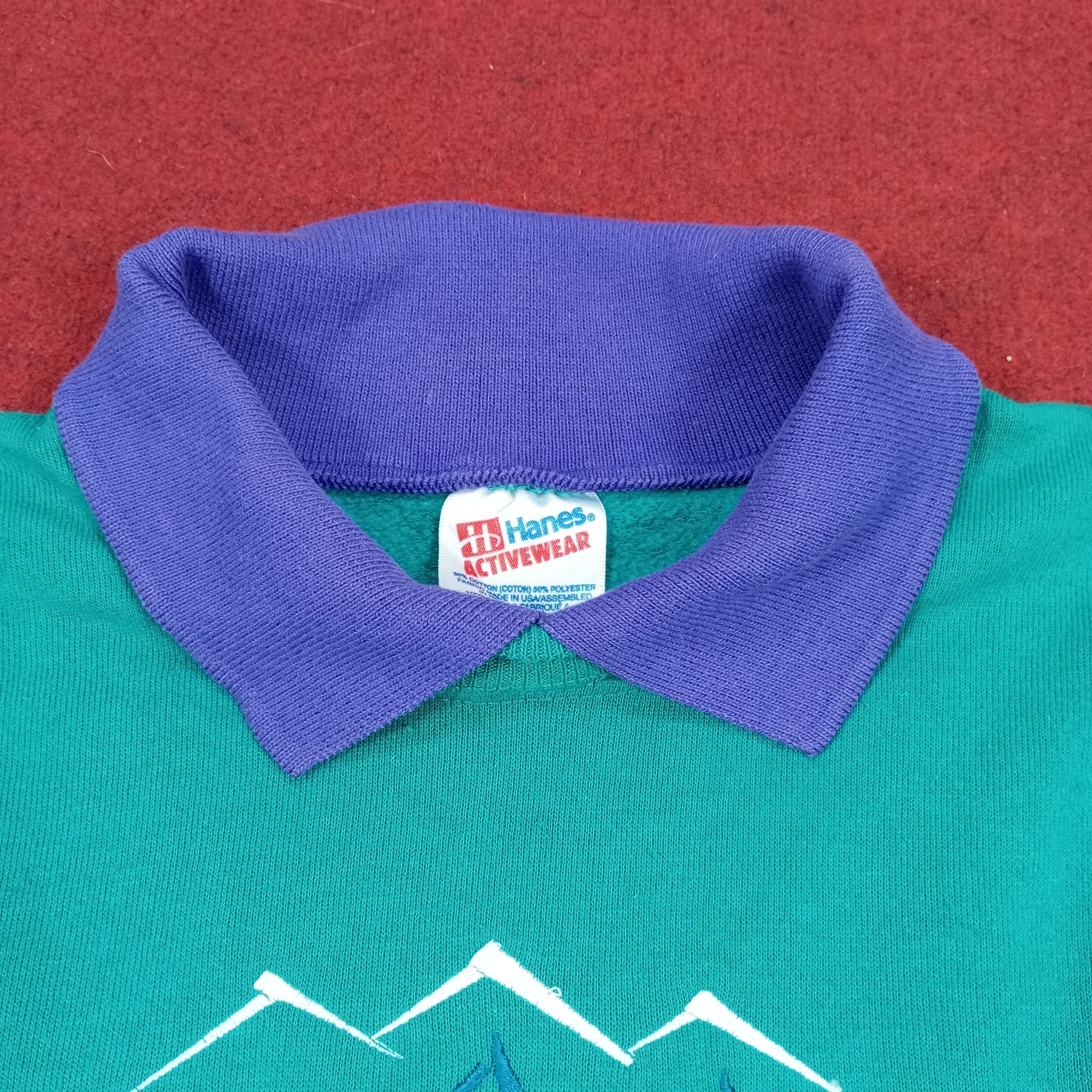 Hanes × Vintage Big Bear Fashion Collar Style Vintage Sweatshirt Size US L / EU 52-54 / 3 - 5 Thumbnail
