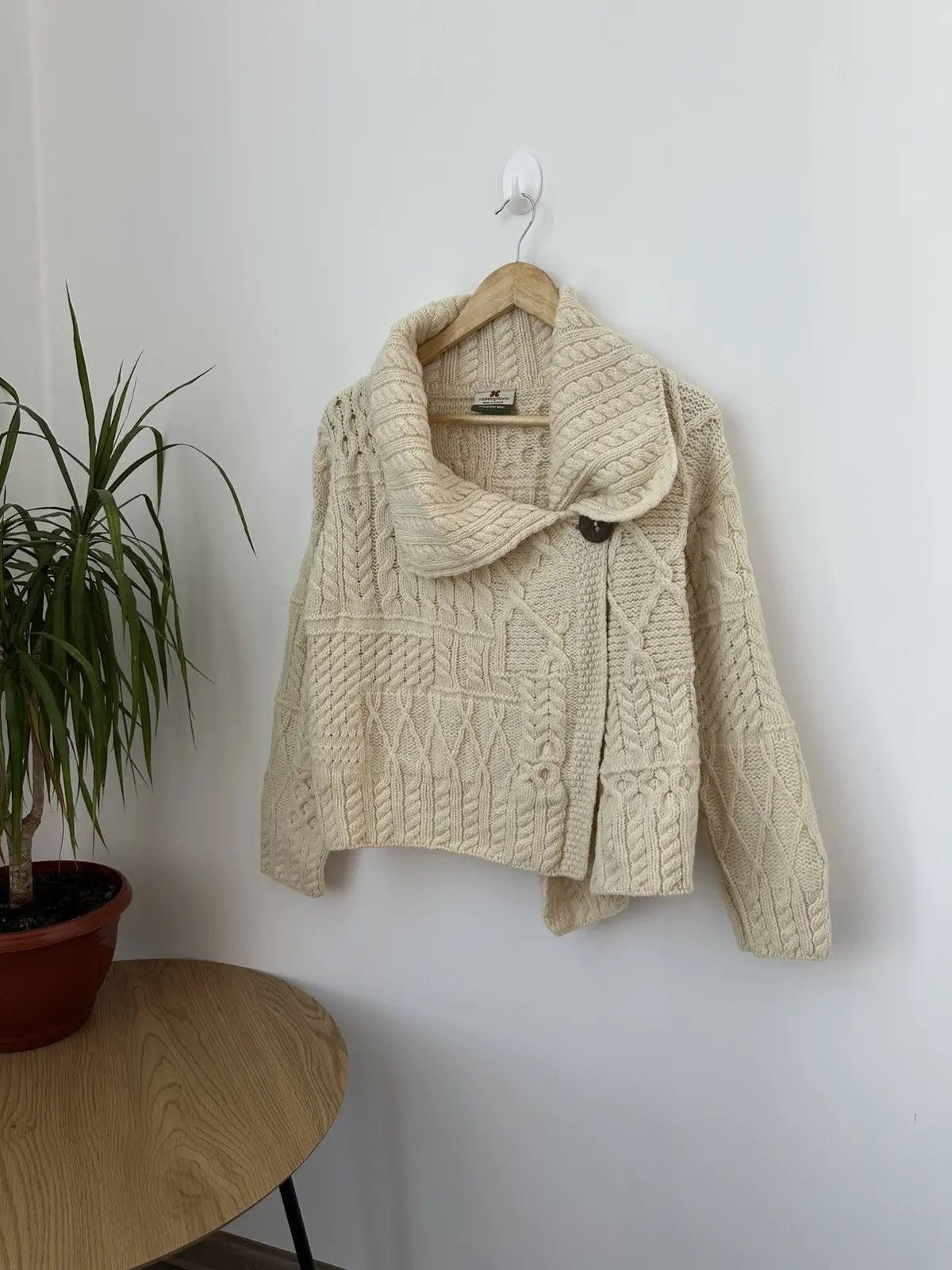 Autumn Cashmere Vintage Carraig Donn Knit Beige Womens Cardigan Size US XS / EU 42 / 0 - 4 Thumbnail